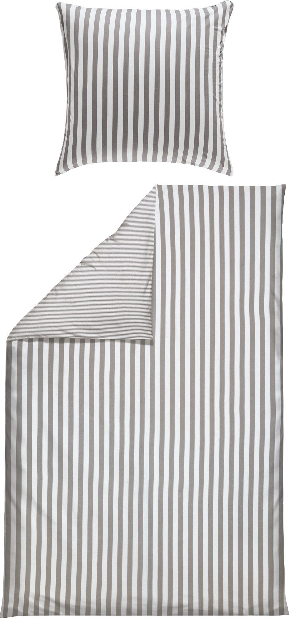 Erwin Müller Bettwäsche Wendebettwäsche, Baumwolle, Streifen günstig online kaufen