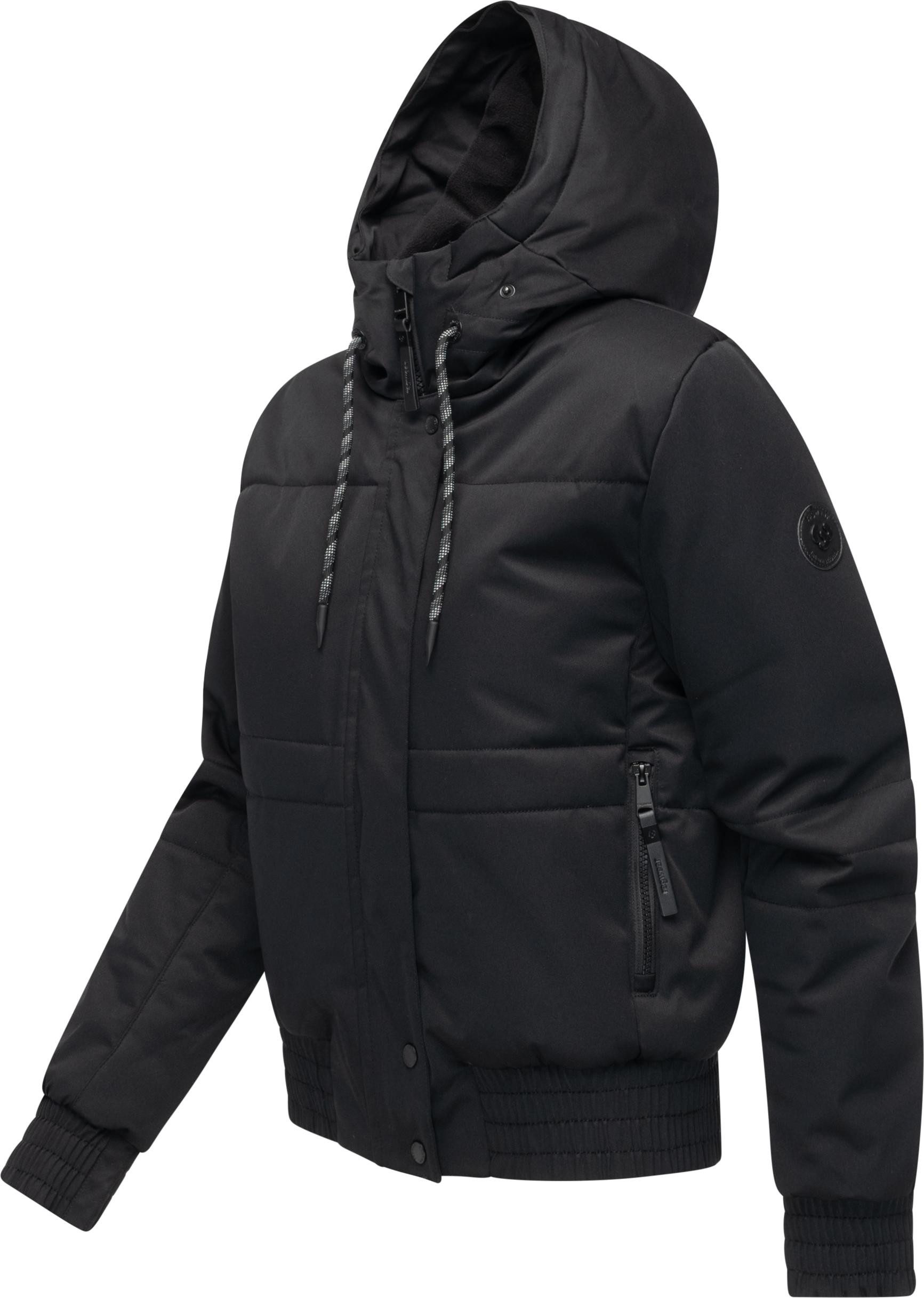 Ragwear Winterjacke Deluxia YOUMODO modische Damen Bomberjacke mit Kunstfell