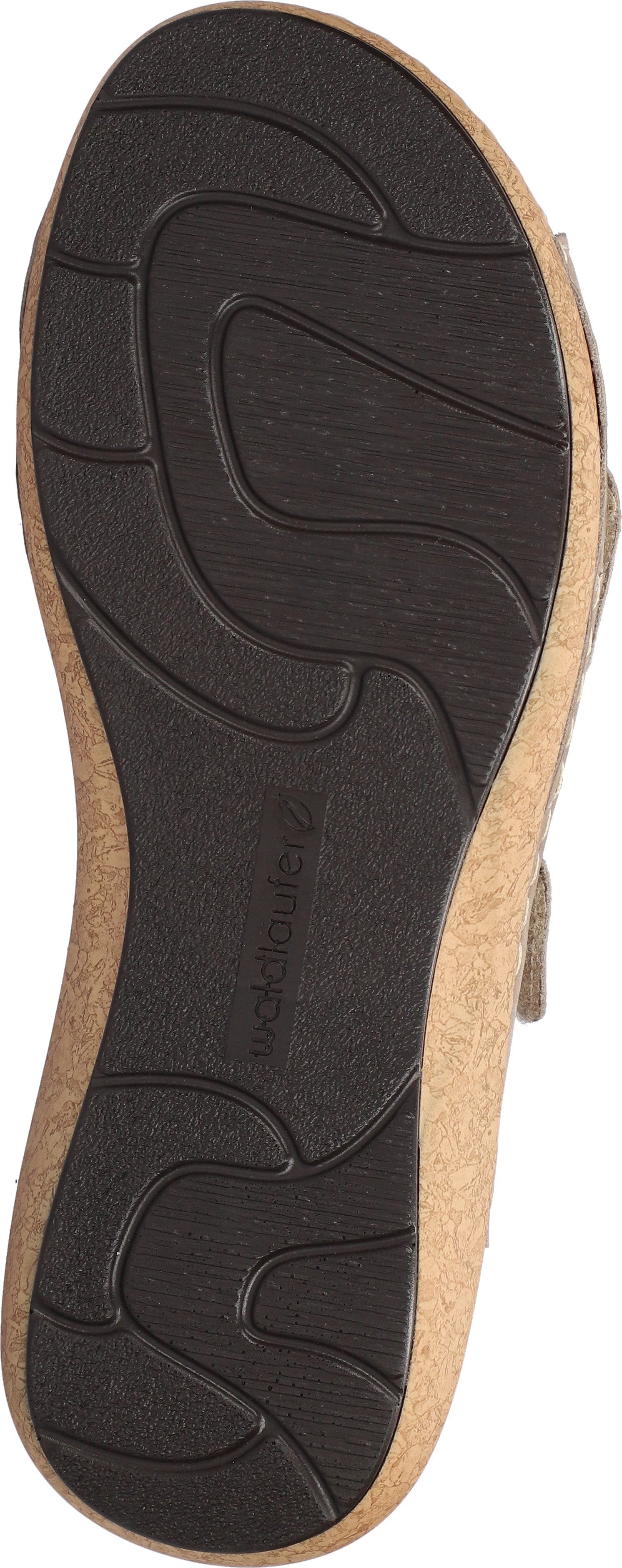 Waldläufer K-Heliett Sandale, Sommerschuh, Sandalette, Keilabsatz, in Komfortweite K (extraweit)