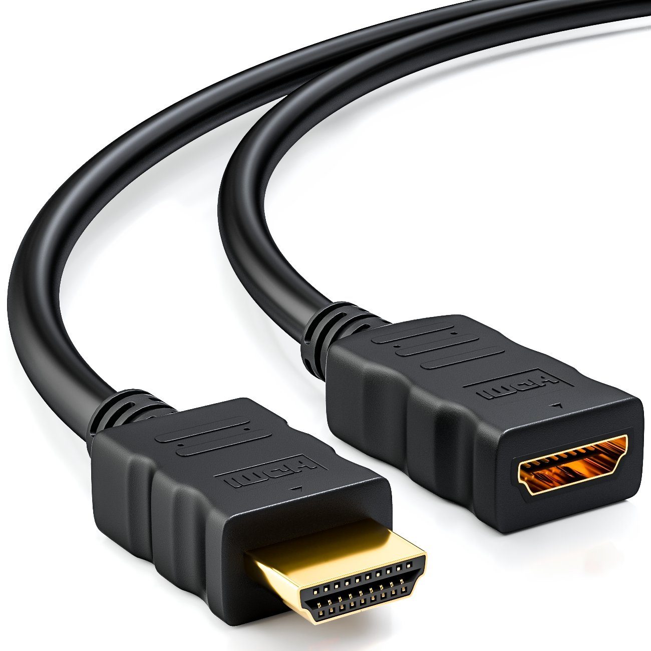 deleyCON deleyCON High Speed HDMI Kabel Verlängerung 3m - Buchse zu Stecker HDMI-Kabel – Bild 2 von 5