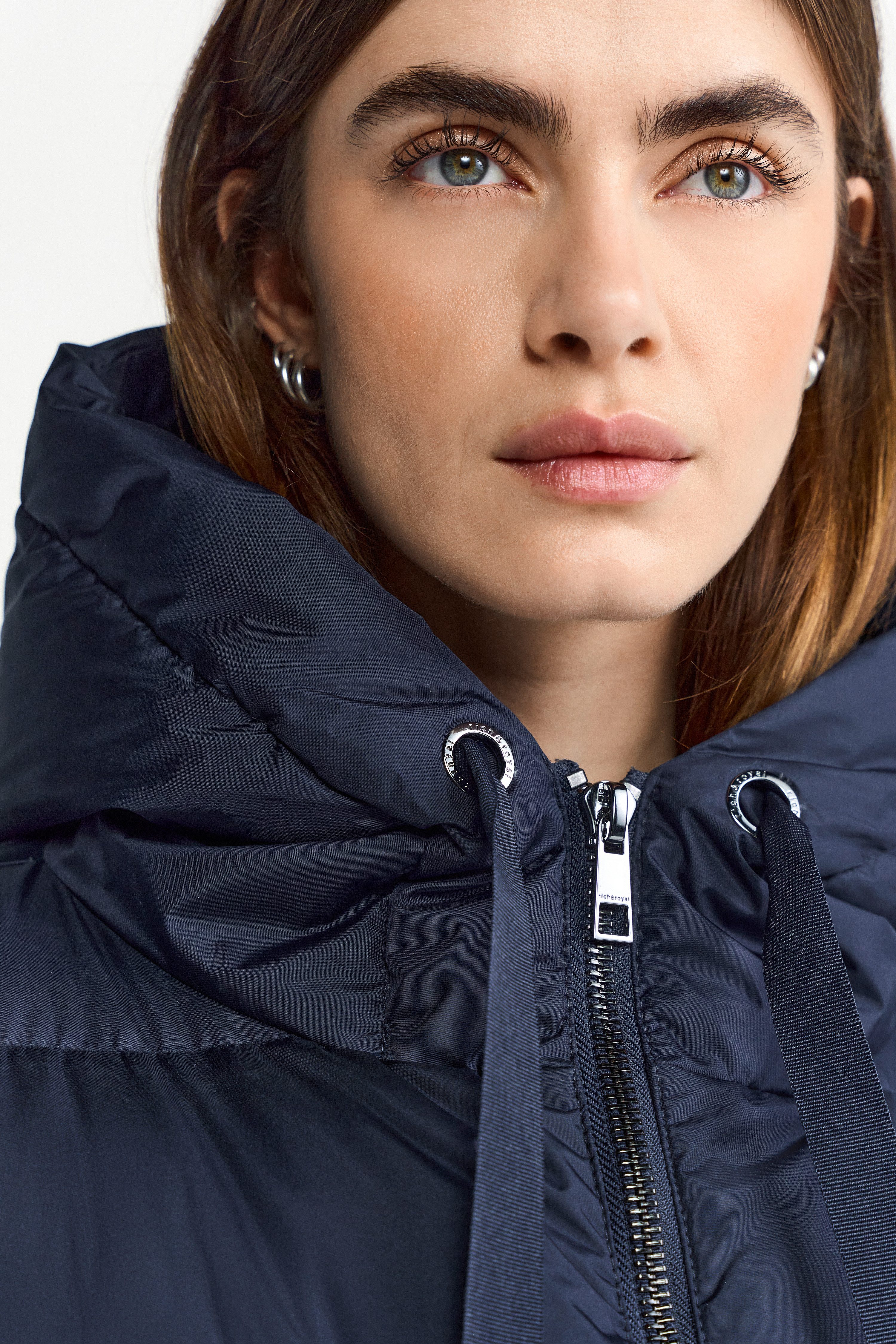 RICHROYAL Steppjacke oversized, 2-Wege-Reißverschluss, Winterjacke