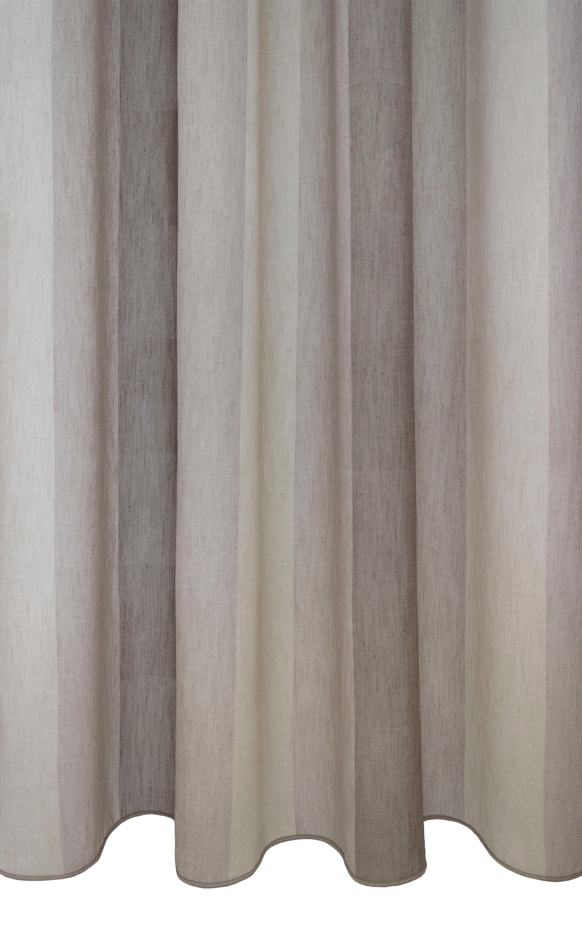 Kirsten, St), Vorhang (1 halbtransparent Ösen VHG, beige/braun