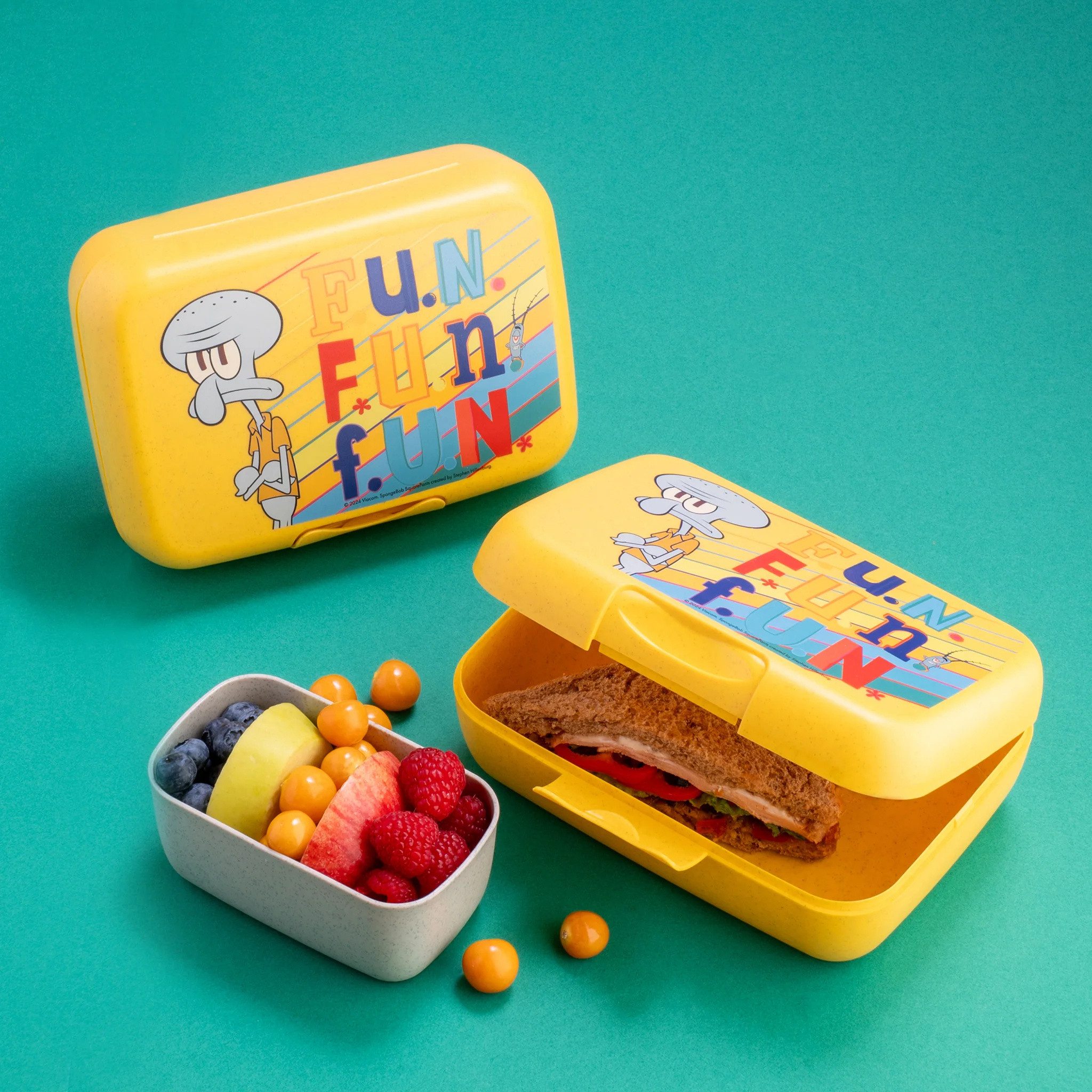 KOZIOL Lunchbox Brotdose mit zusätzlichem Behälter Candy L SpongeBob, KOZIOL, Kunststoff, (einzeln, einzeln)