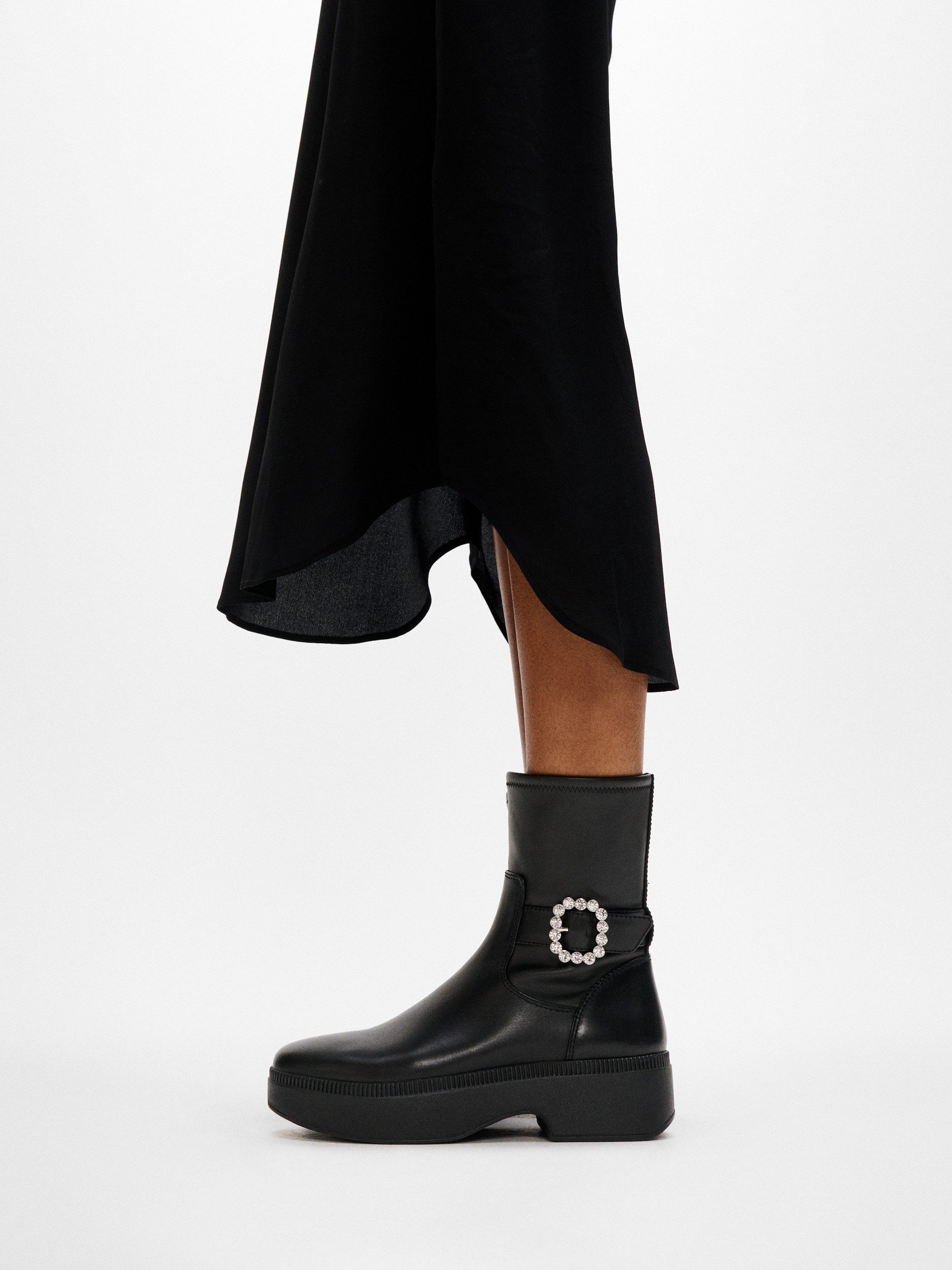 Fitflop F-LUMA CRYSTAL Plateaustiefelette Boots, Chunky Boot mit Plateausoh günstig online kaufen