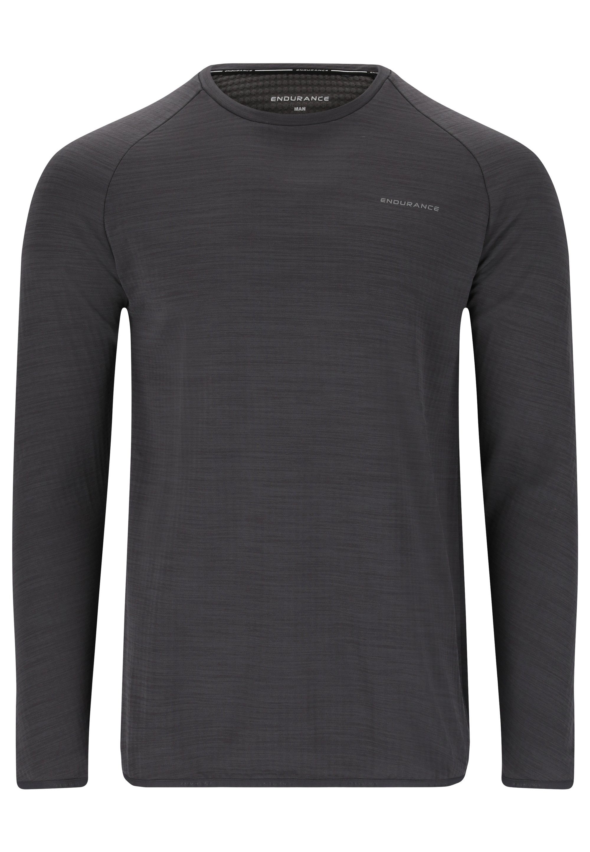 ENDURANCE (1-tlg) Avan Funktionsshirt mit praktischer Quick dunkelgrau Dry-Technologie