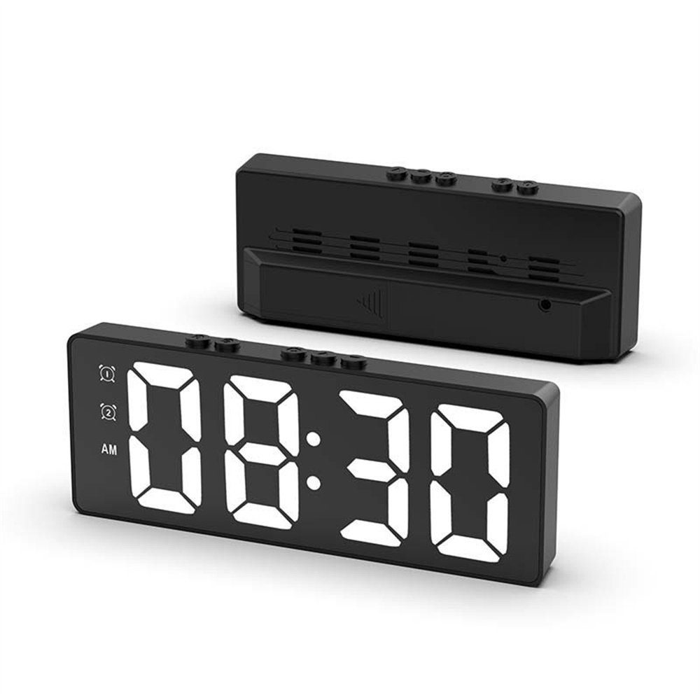 Dekorative Wecker LED Wecker, Digitaler Uhr, Digital Wecker Nachttisch mit Anzeige Digital Uhr mit Snooze Moduls