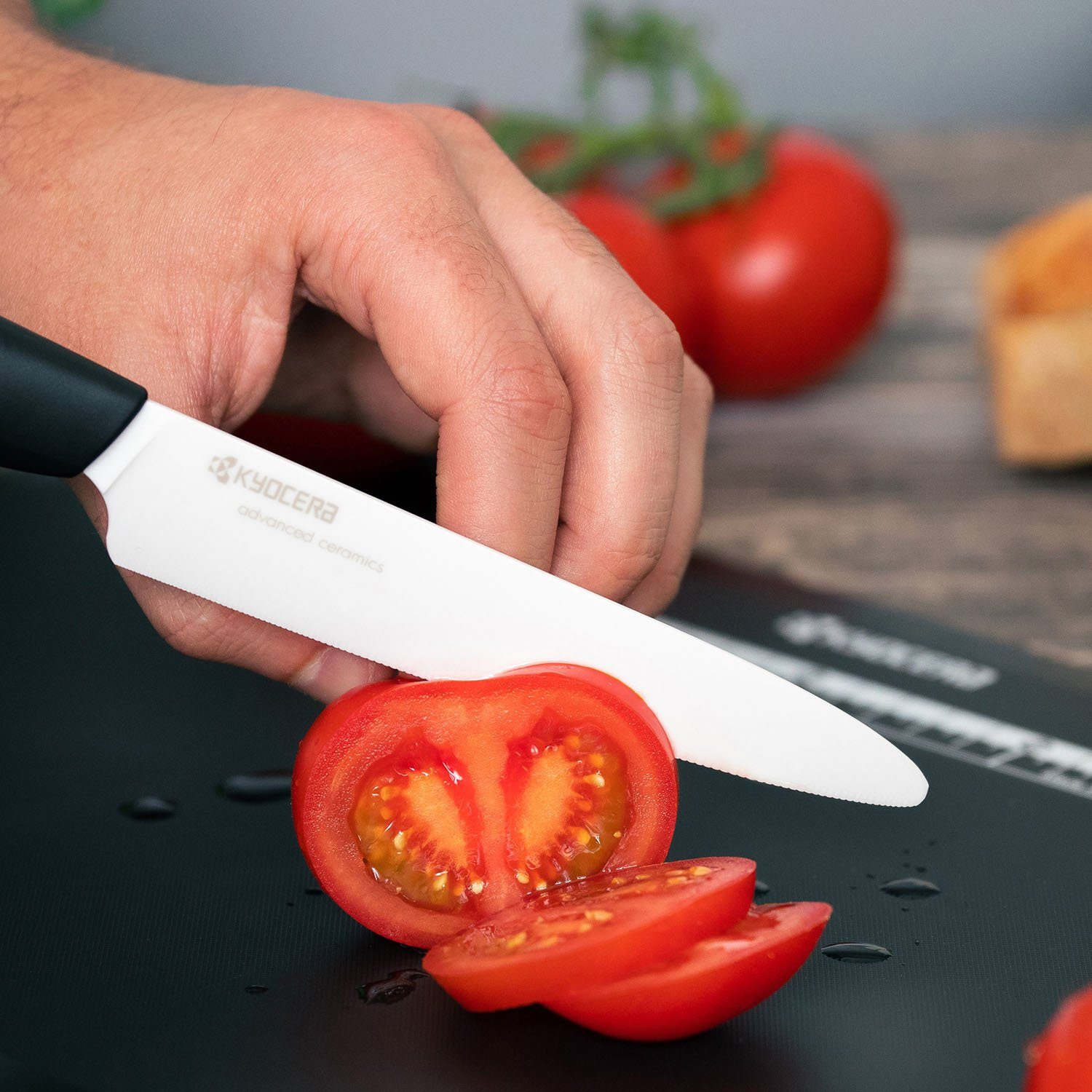 KYOCERA Tomatenmesser GEN, cm 12,5 Klinge scharf, extrem