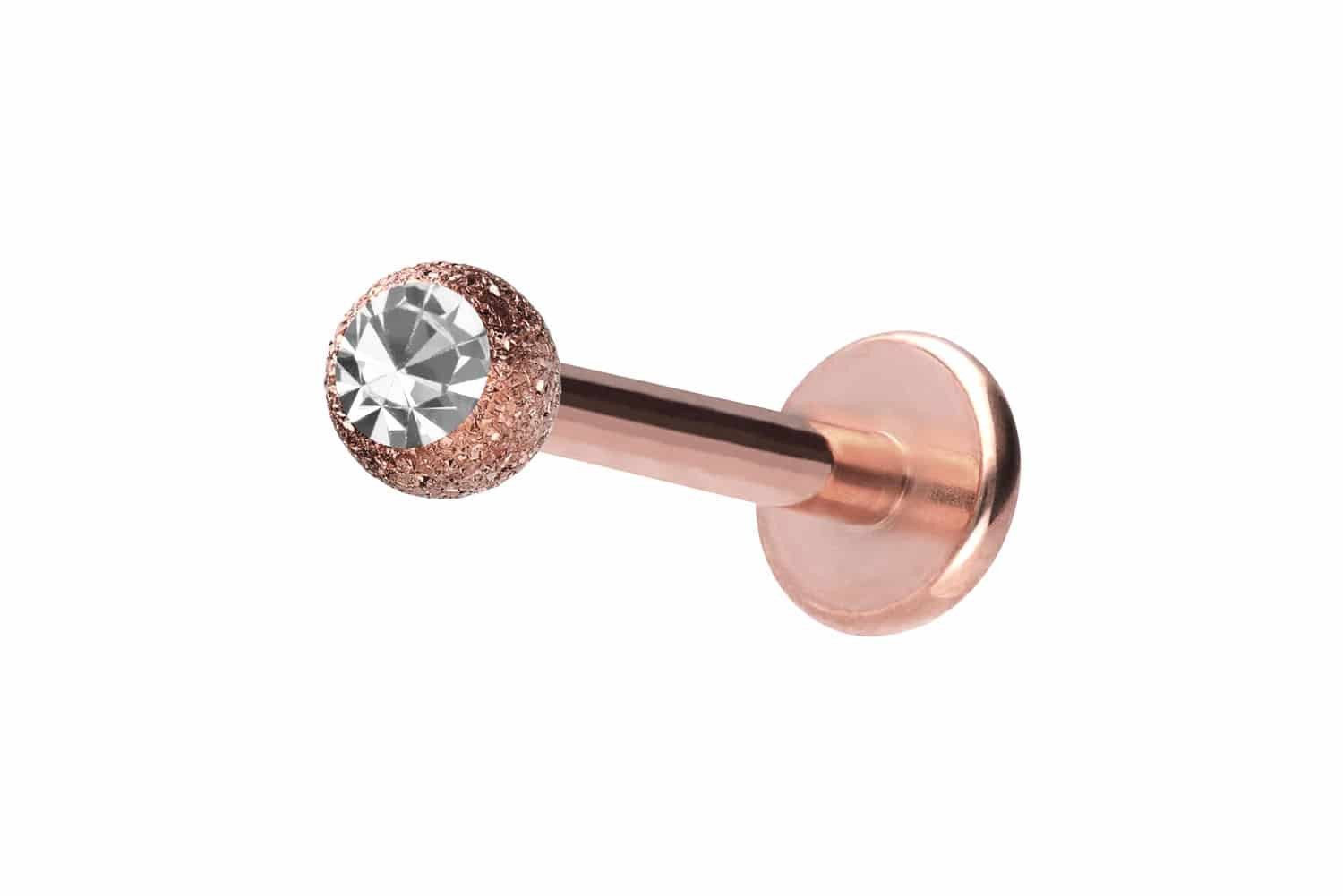 PIERCINGLINE Piercing-Set Chirurgenstahl Labret DIAMANTOPTIK + KRISTALL (La günstig online kaufen