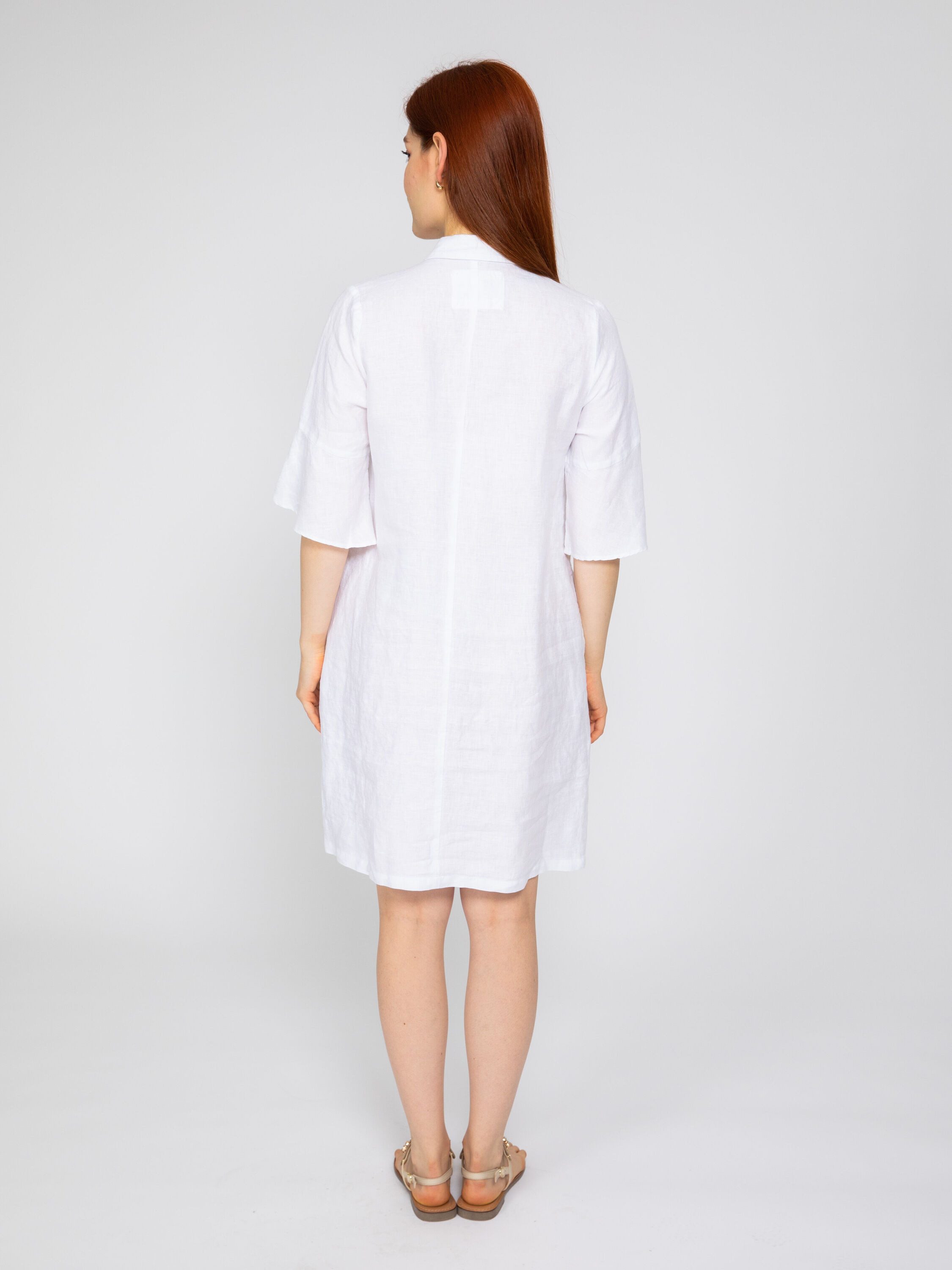 VICCI Germany Blusenkleid aus Melange-Leinen mit günstig online kaufen