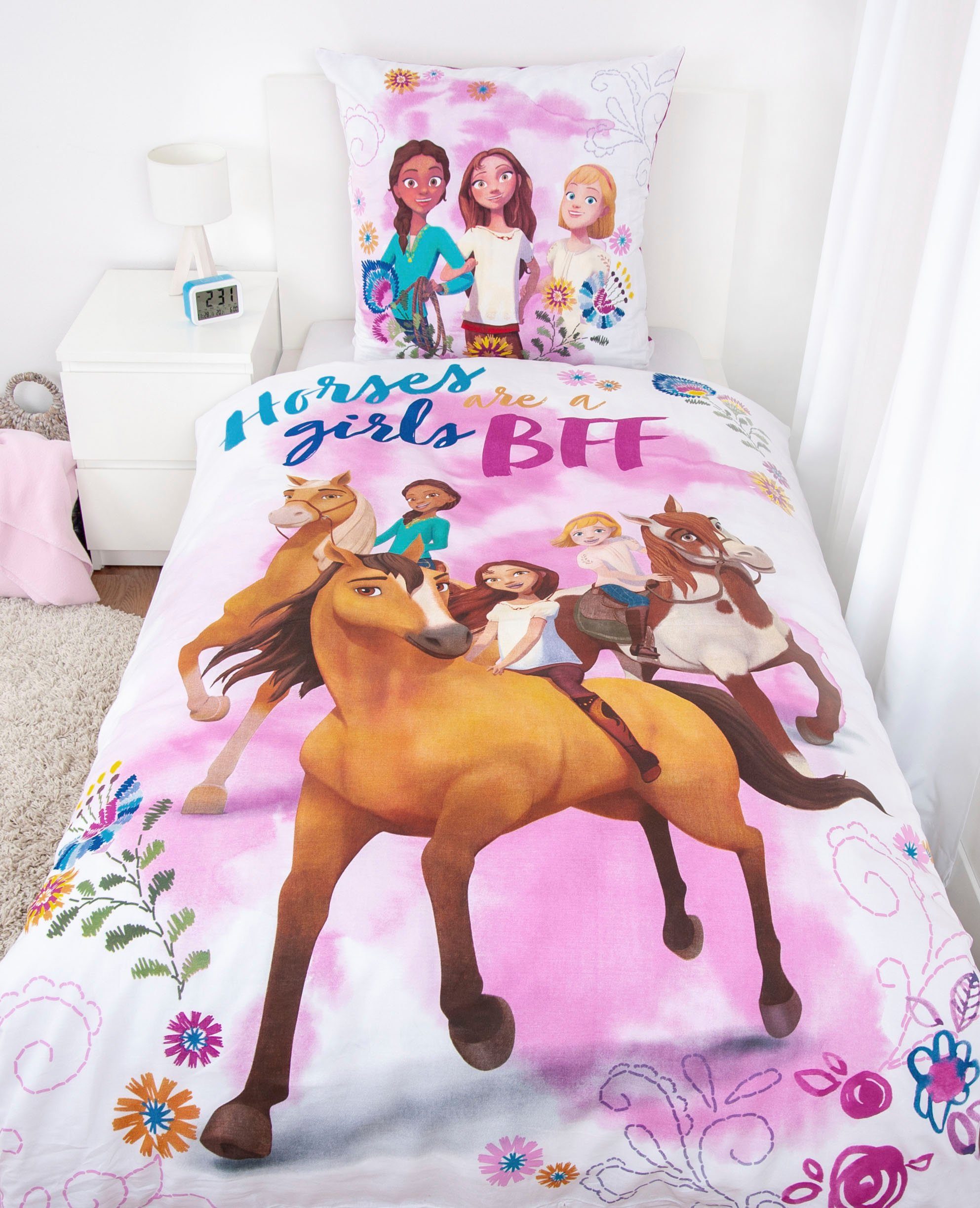 Kinderbettwäsche Spirit, Renforcé, 2 teilig, mit tollem Motiv