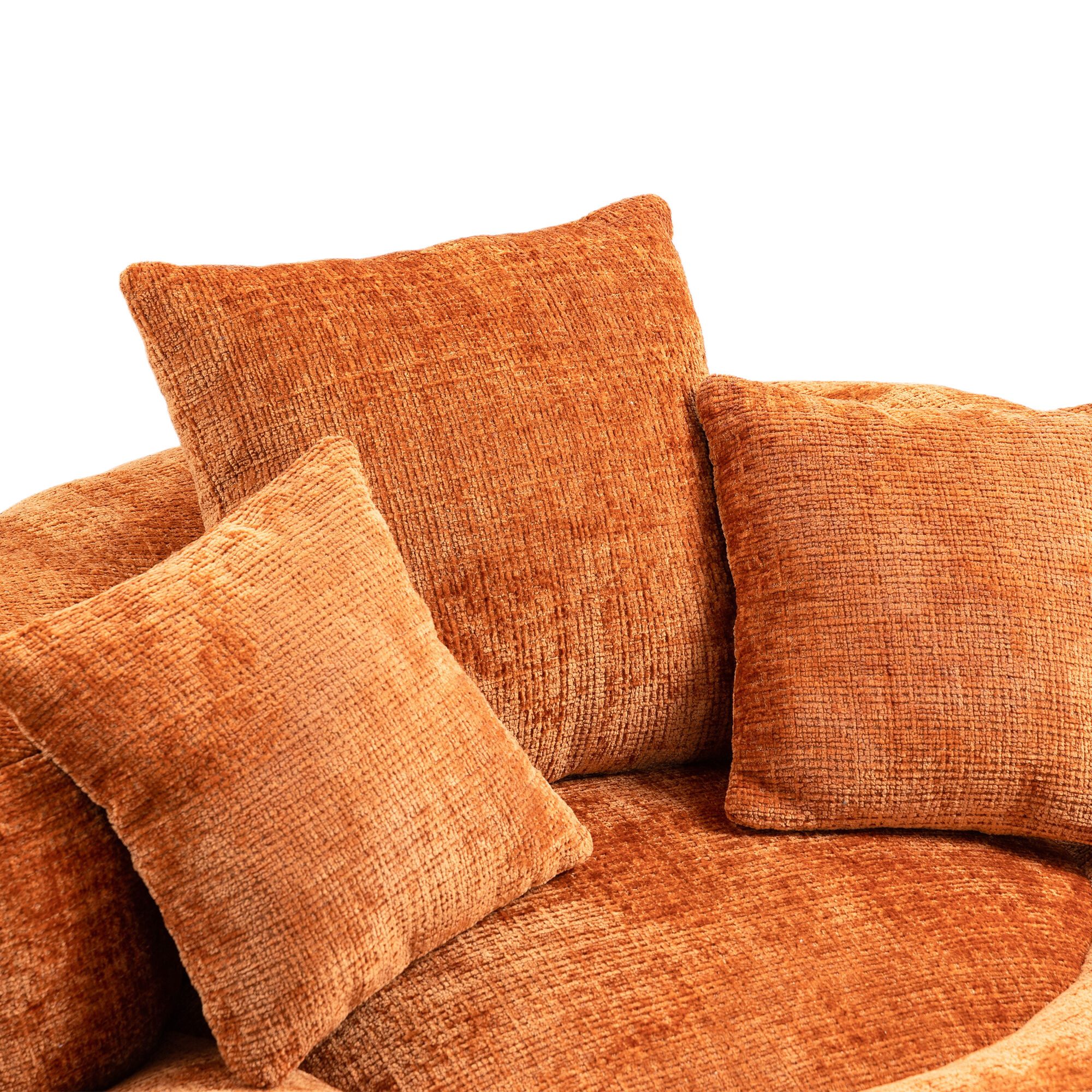 STILVORA Relaxsessel Indoor & Outdoor Sitzsack bean bag sofa mit hohen Rücken,Lazy Sofa (Lazy Sofa mit hohem Rücken und 3 Kissen – Ergonomischer Sitzsack für Erwachsene & Kinder, Chenille-Stoff, für Wohnzimmer, Büro & Schlafzimmer, Komfortabler Lounger, Gaming Stuhl, 150 kg Kapazität), 108 x 108 x 52 cm