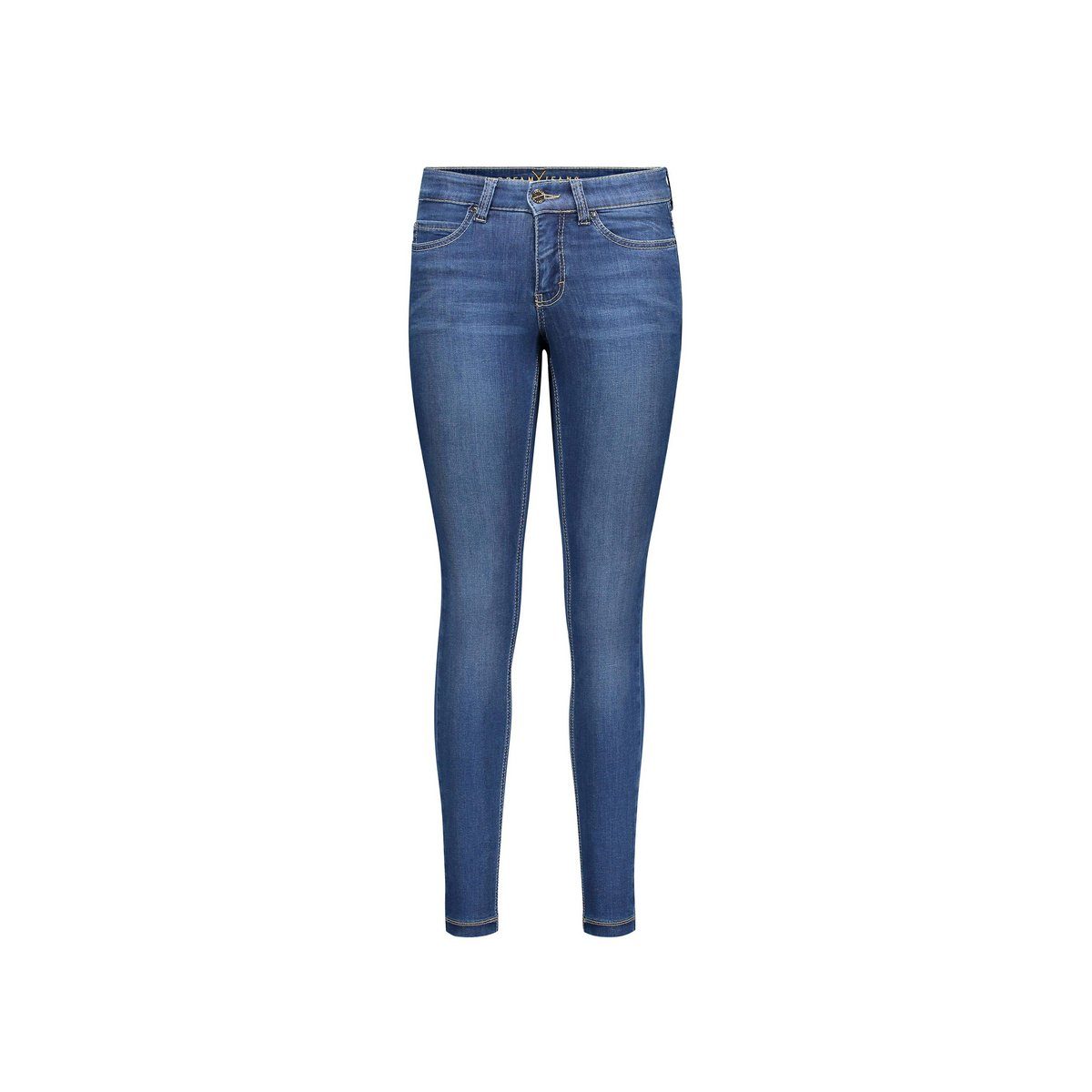5-Pocket-Jeans mittel-blau (1-tlg) MAC