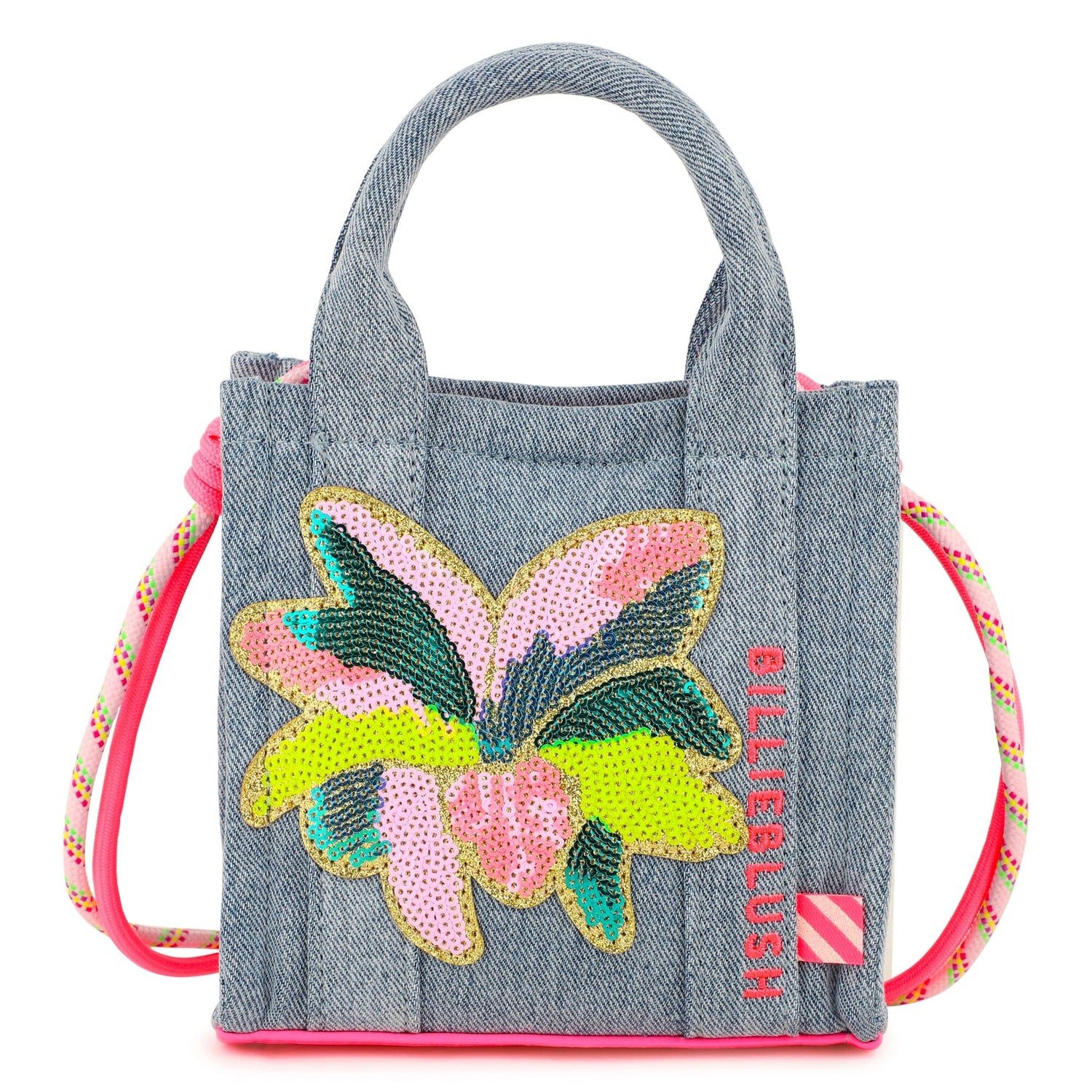 Billieblush Umhängetasche BILLIEBLUSH Mini-Tragetasche – Denim mit Paillettenmotiv