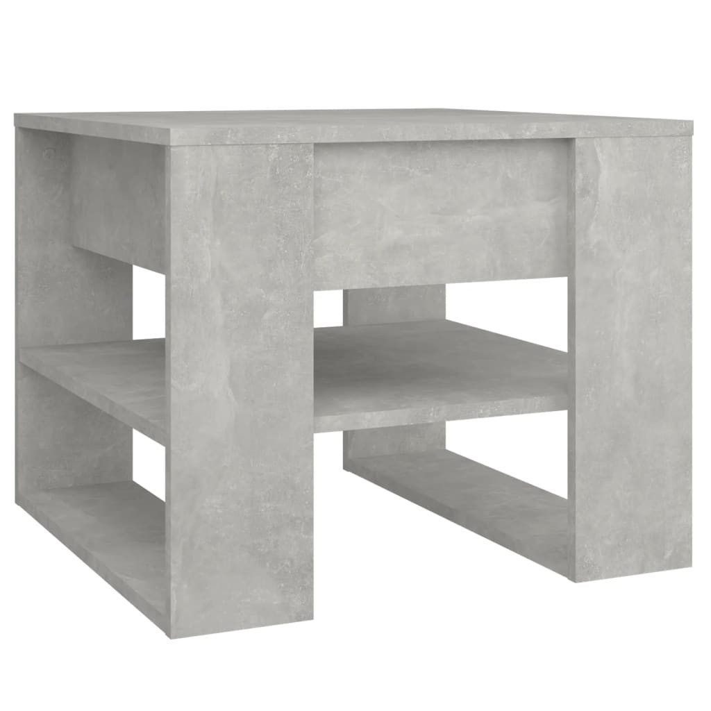 vidaXL Couchtisch Couchtisch Betongrau 55,5x55x45 cm Holzwerkstoff (1-St)