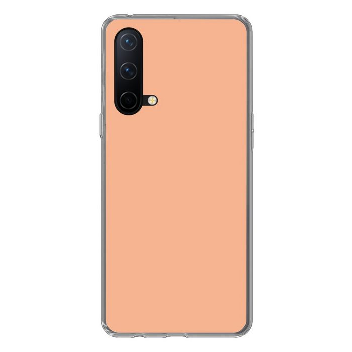 MuchoWow Handyhülle Aprikose - Rosa - Pastell - Einfarbig - Orange Phone Case Handyhülle OnePlus Nord CE 5G Silikon Schutzhülle