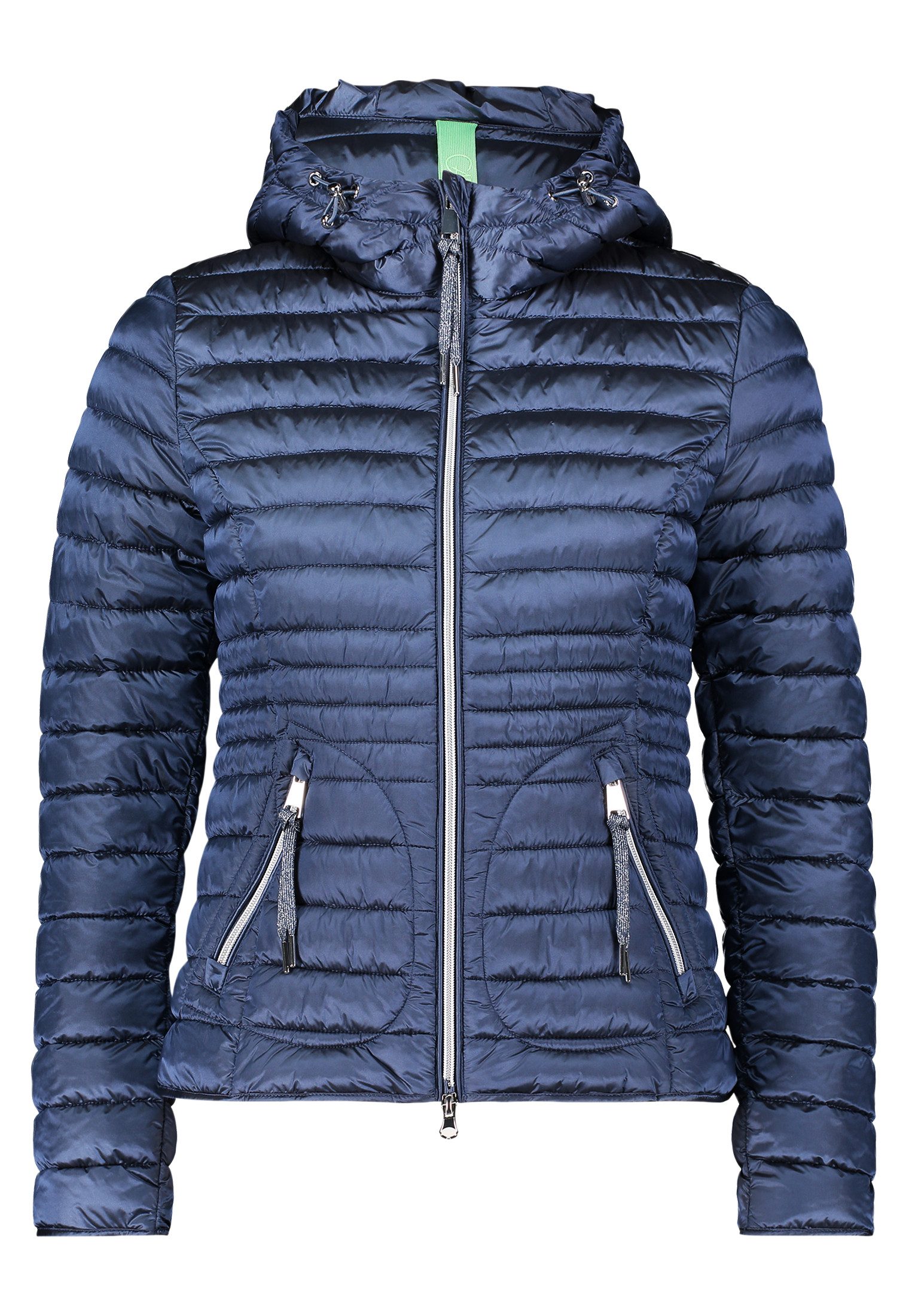 Cartoon Steppjacke Damen Steppjacke mit Reißverschlusstaschen günstig online kaufen