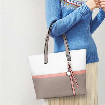 TAN.TOMI Shopper Handtasche Damen Shopper Groß Damen Tasche für Büro Schule Einkauf