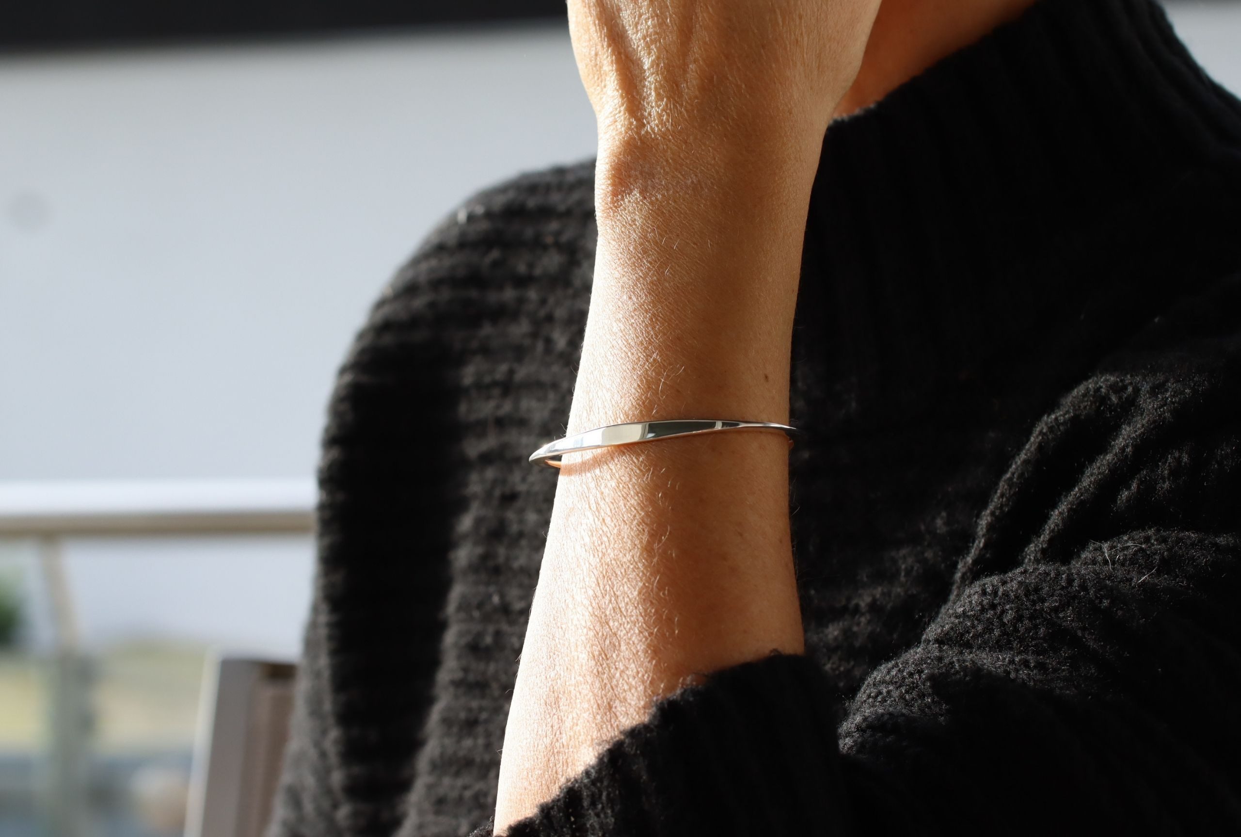 SILBERMOOS Armreif Elegante Armspange, 925 Sterling Silber