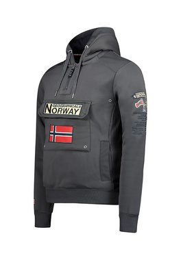 Geo Norway Hoodie Geographical Norway Herren Sweater GYMCLASS WW2477H/GN Dunkelgrau