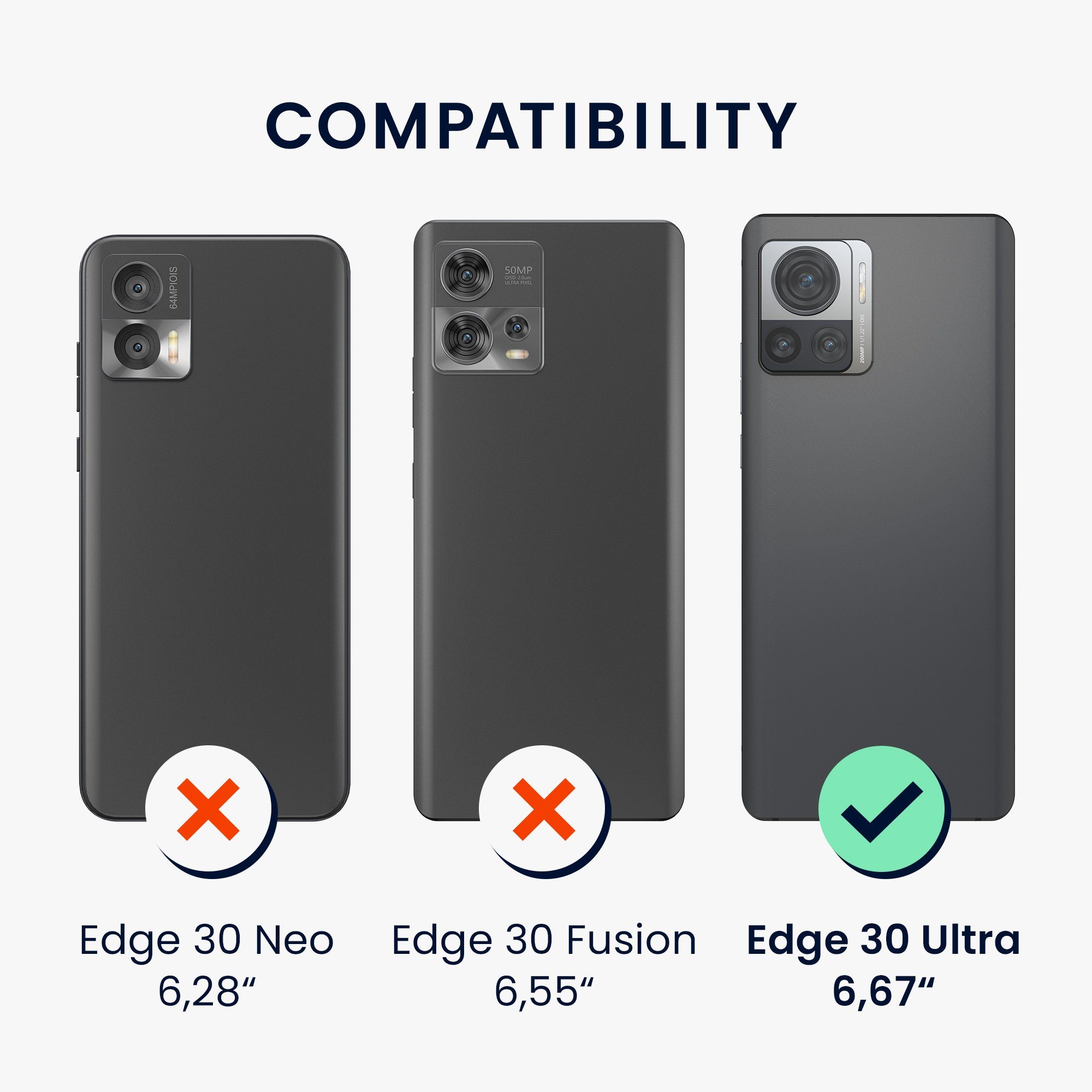 SCL Handyhülle Für Motorola Edge 30 Ultra – Kristallklar, TPU, Mit Eckenschutz & Anti-Kratzer