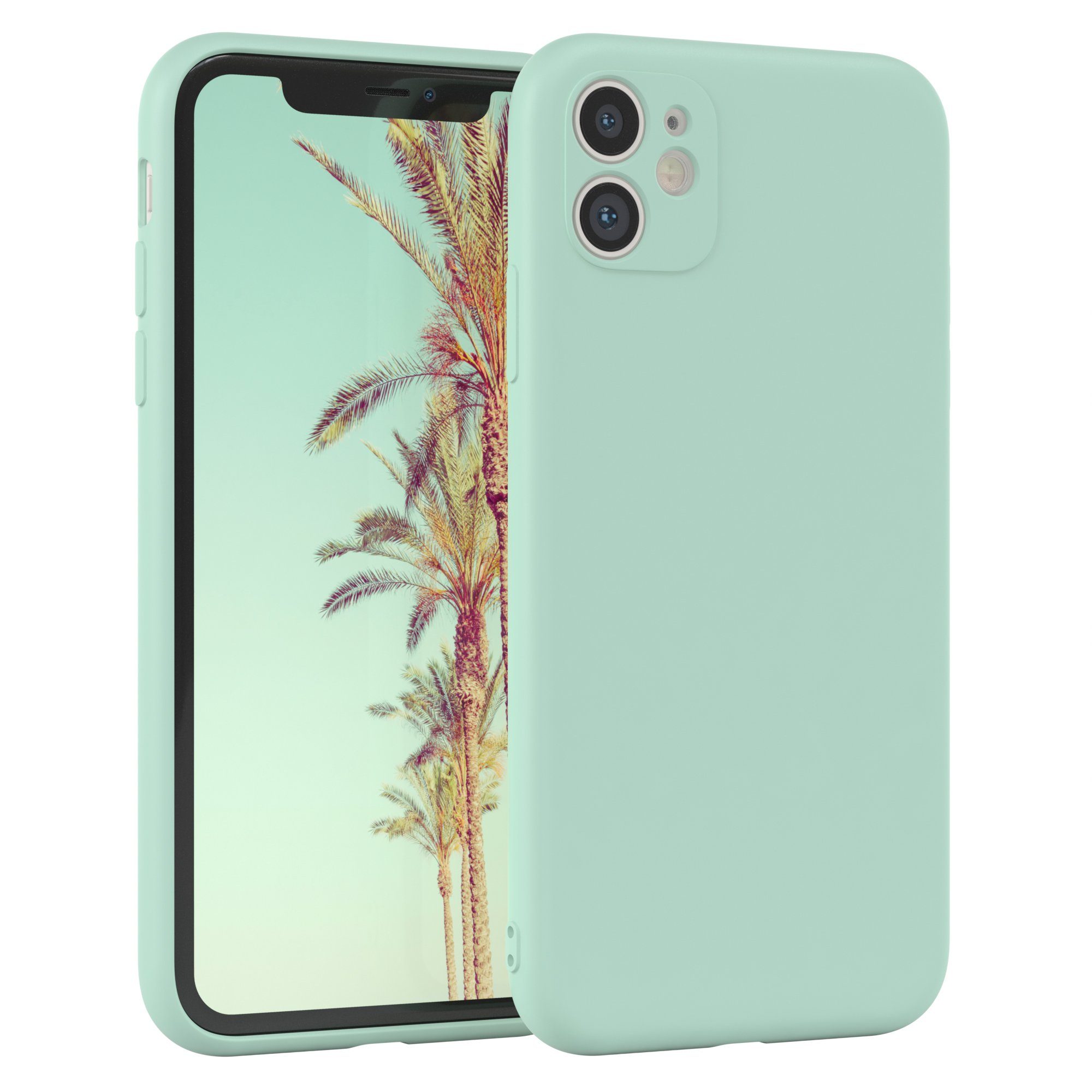 EAZY CASE Handyhülle TPU Hülle für Apple iPhone 11 6,1 Zoll, Hülle Silikon kratzfest Smart Slimcover Bumper Case Etui Mint Grün