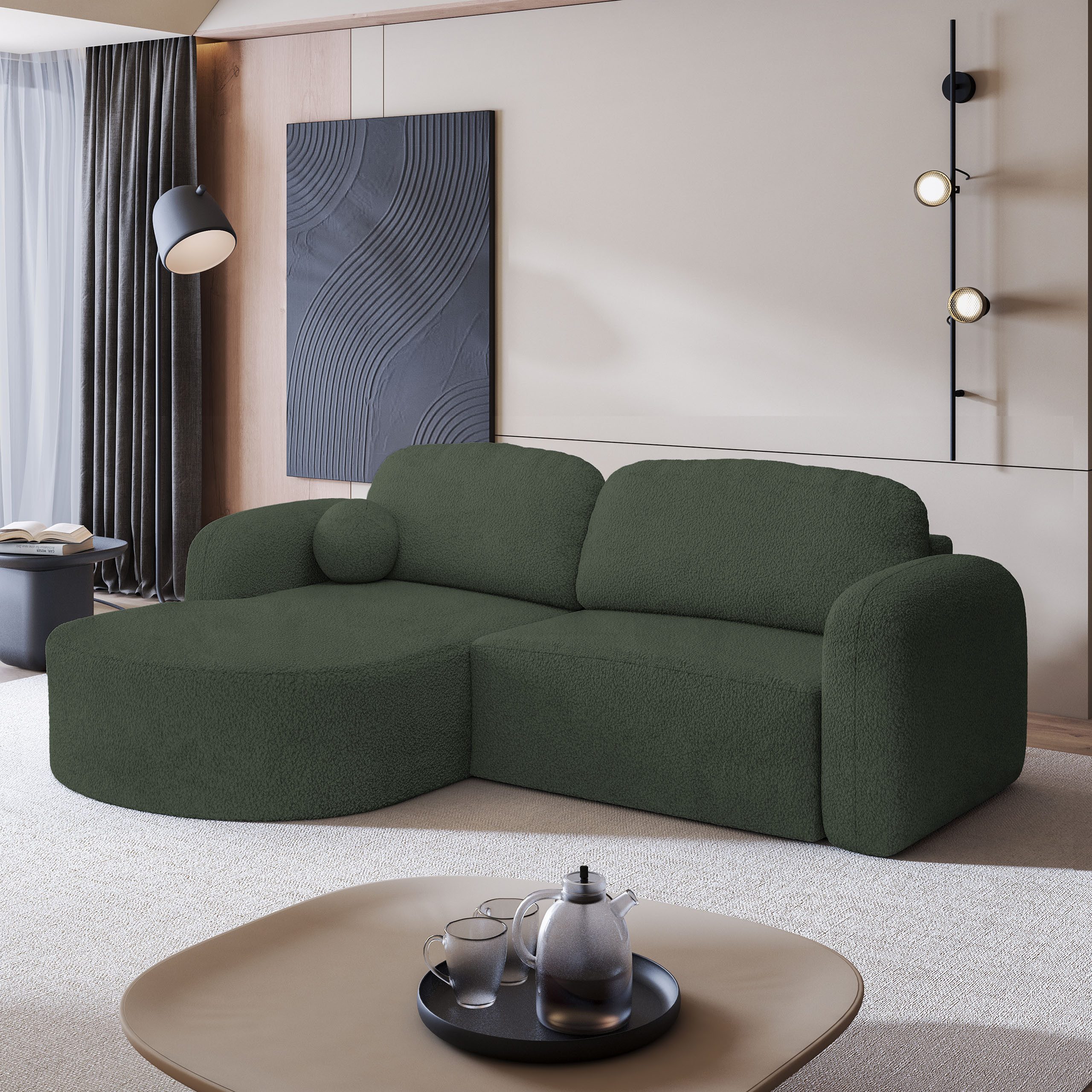 Masseno Ecksofa AMILIA mit Schlaffunktion L-Form, günstig online kaufen
