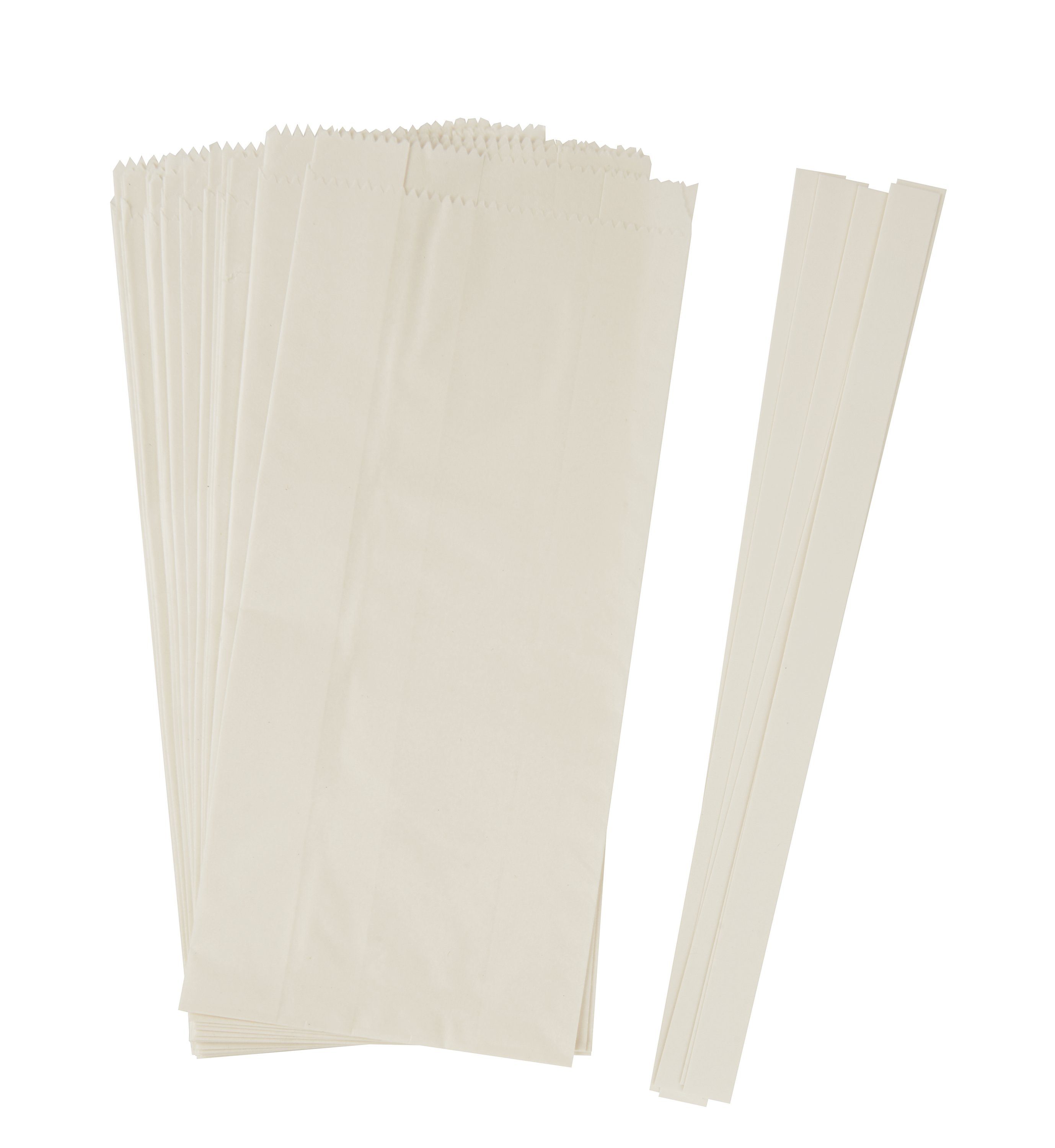 Rico Design Бумагаdekoration Бумагаtüten Sterne-Set, groß, Weiß, groß, Weiß