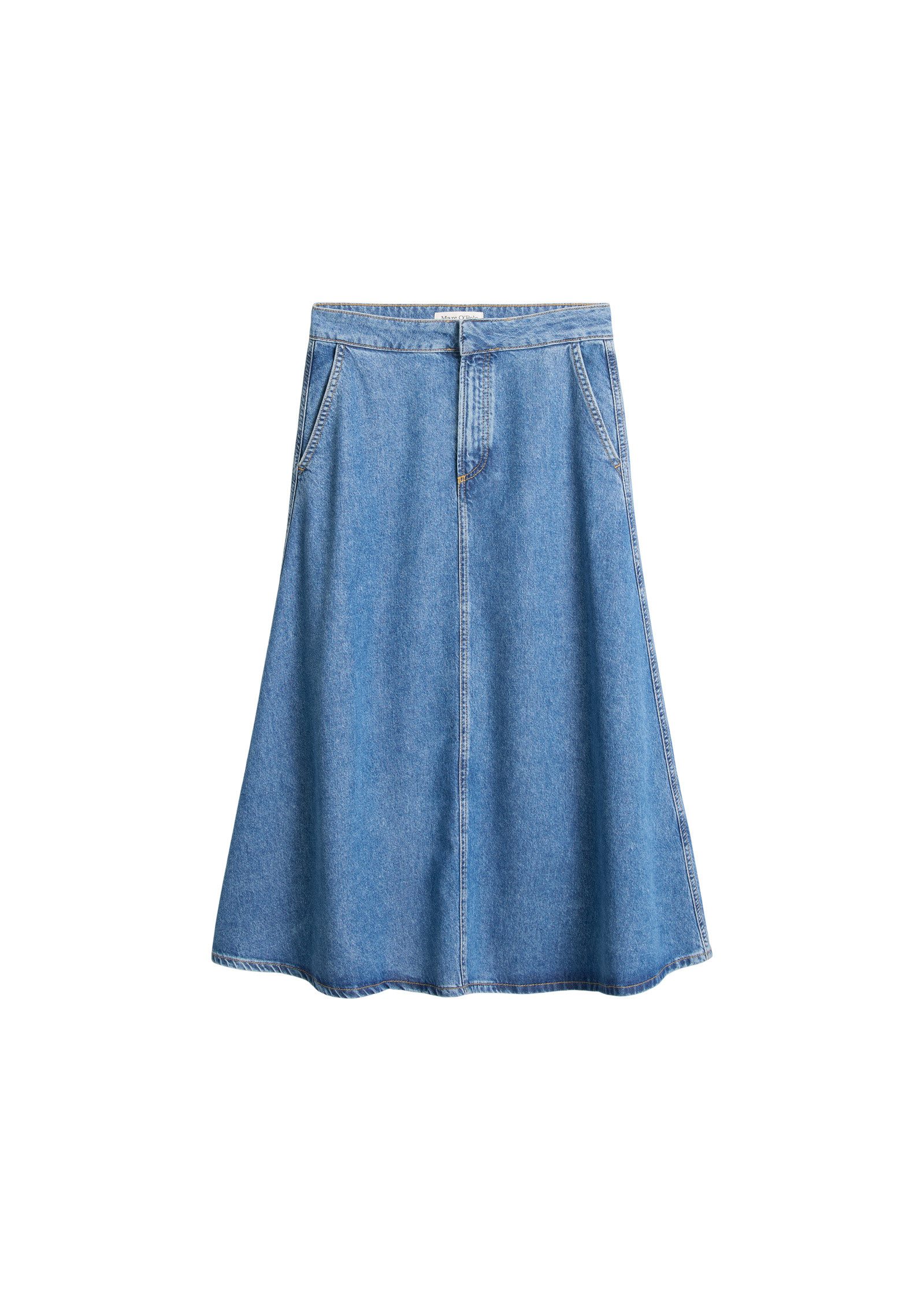 Marc O'Polo Jeansrock aus softem Lyocell-Baumwolle-Mix
