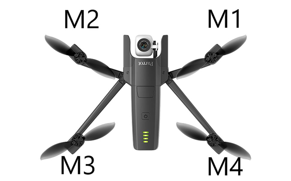 Parrot Anafi FPV / Thermal - Motor Arm vorne rechts M1 Zubehör Drohne