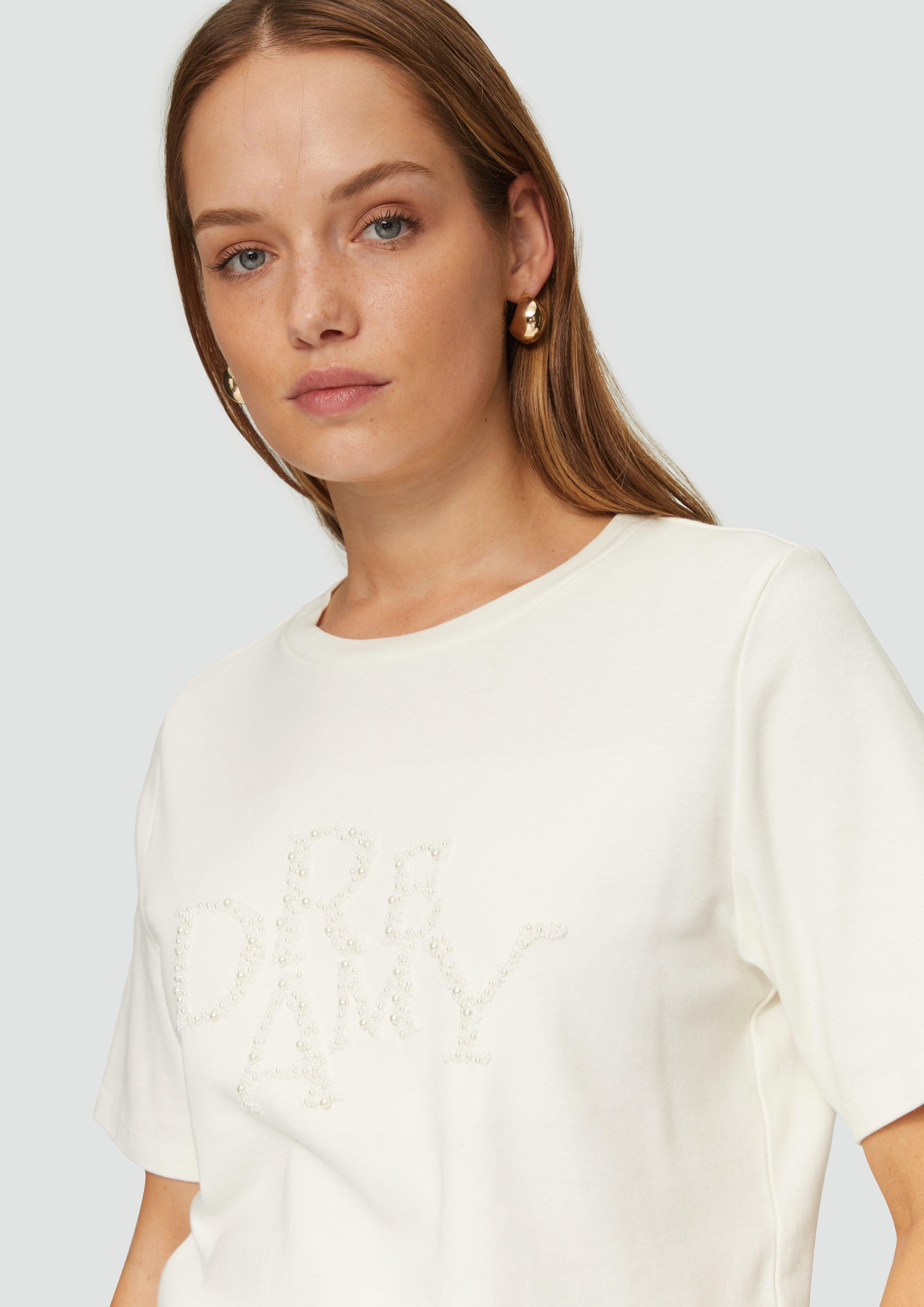 s.Oliver BLACK LABEL Kurzarmshirt Shirt mit günstig online kaufen