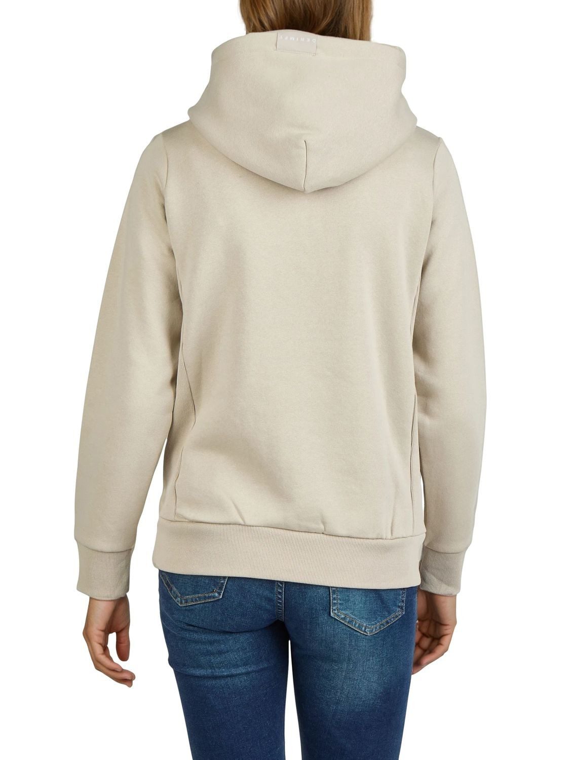DENIMFY Kapuzenpullover Damen Hoodie DFEmma Regular Fit Longsleeve Sweatshirt mit Kängurutasche