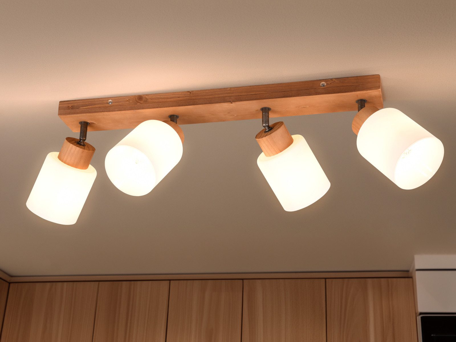 Reality Leuchten LED Deckenstrahler, Dimmfunktion, LED wechselbar, warmweiß günstig online kaufen