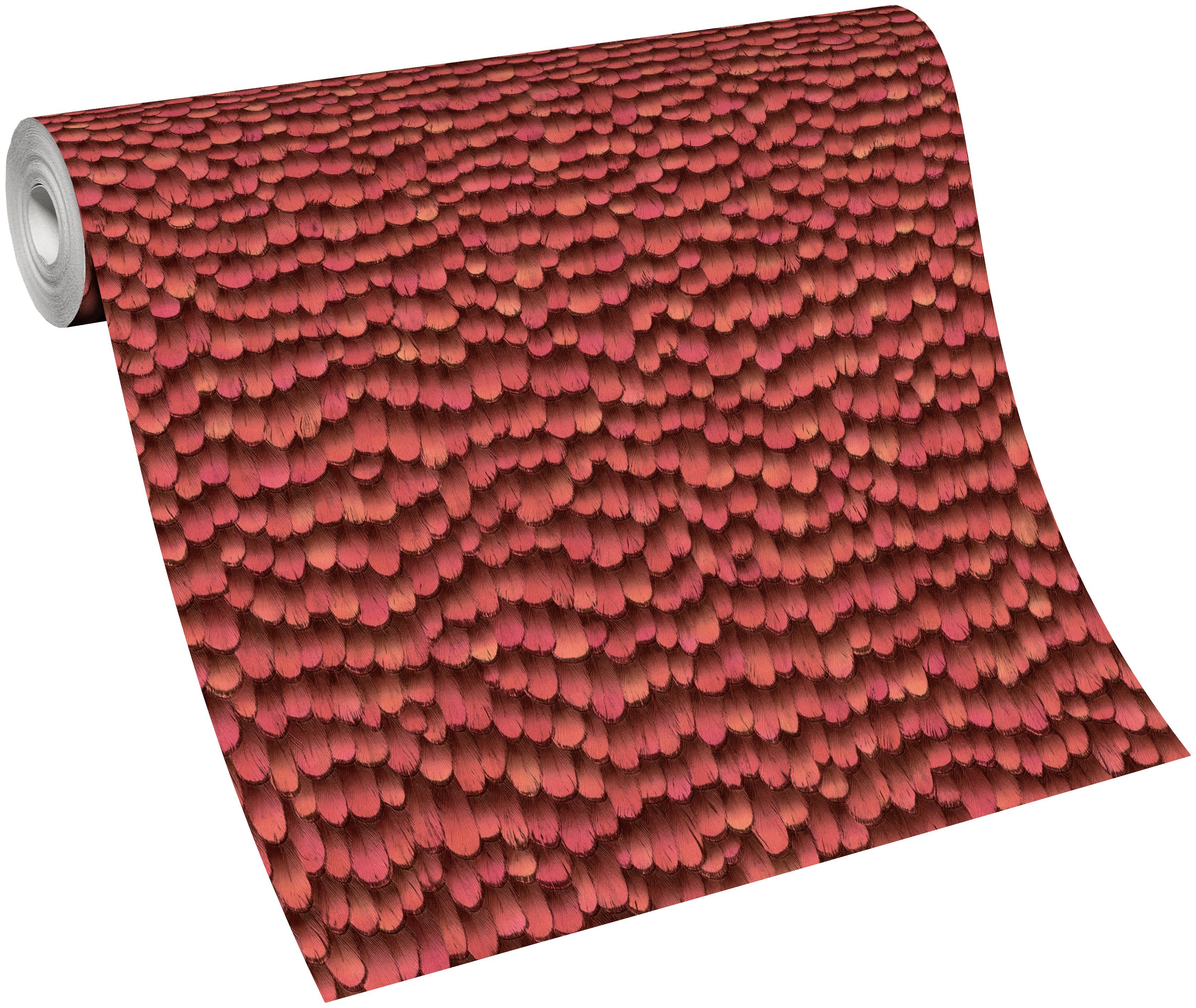 Erismann Paradisio Vliestapete Muster/Motiv 2, 10,05 rot 0,53m x