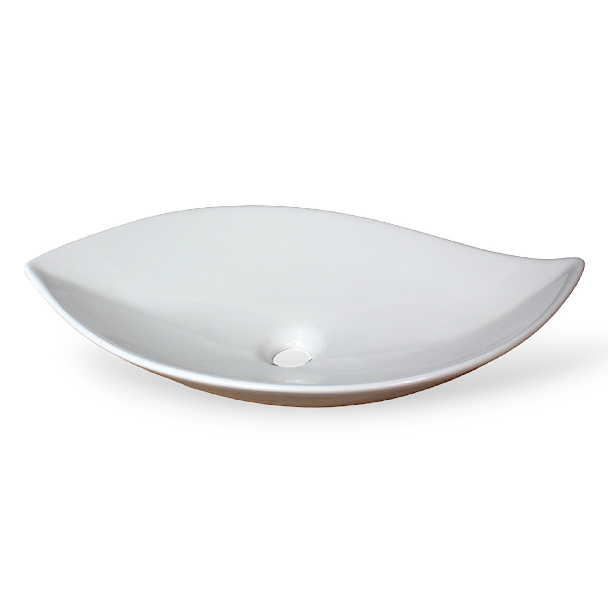 Arnusa Aufsatzwaschbecken modernes Design Waschbecken Keramik Oval Handwasc günstig online kaufen