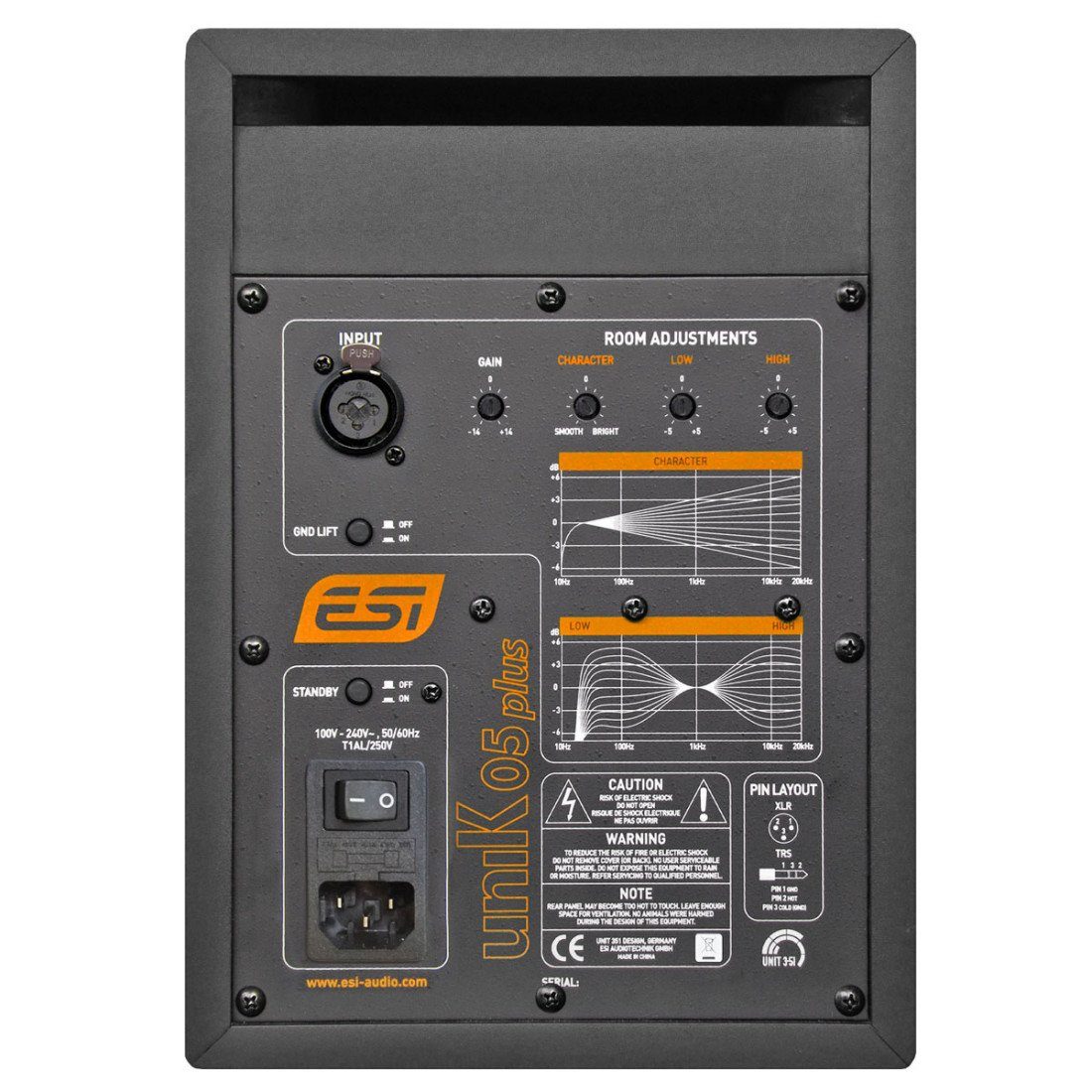 Paar, ESI Boxen-Füße) W, Unik 80 Aktive 05+ (1 PC-Lautsprecher Monitor-Boxen mit