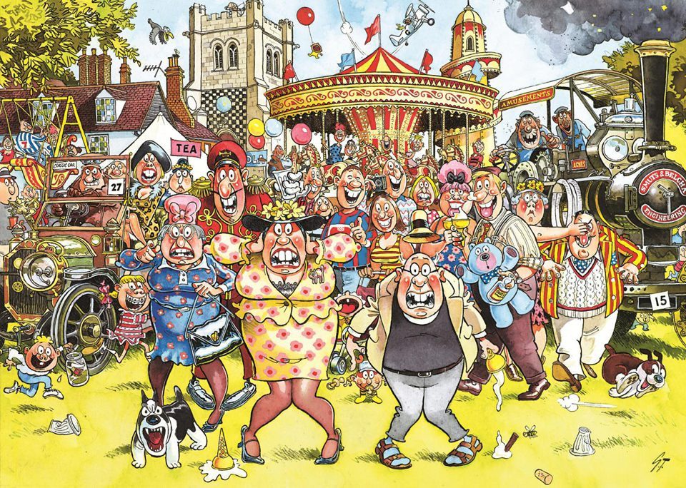 Jumbo Spiele Puzzle Wasgij Original 13 Tanzmariechen! 950 Teile Puzzle, 950 Puzzleteile