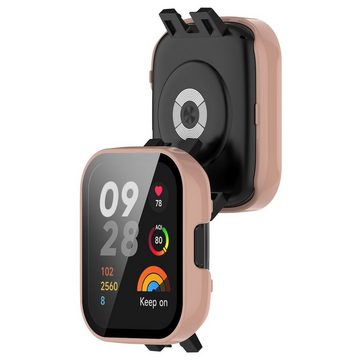 Wigento Smartwatch-Hülle Full TPU Watch Rosa für Xiaomi Redmi Watch 3 Cover Etuis Schutzhülle