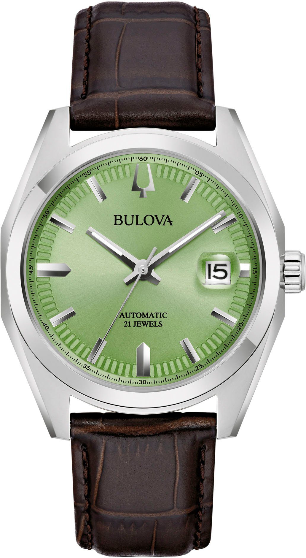 Bulova Automatikuhr 96B427, Armbanduhr, Herrenuhr, Damenuhr, Edelstahlarmband, Saphirglas
