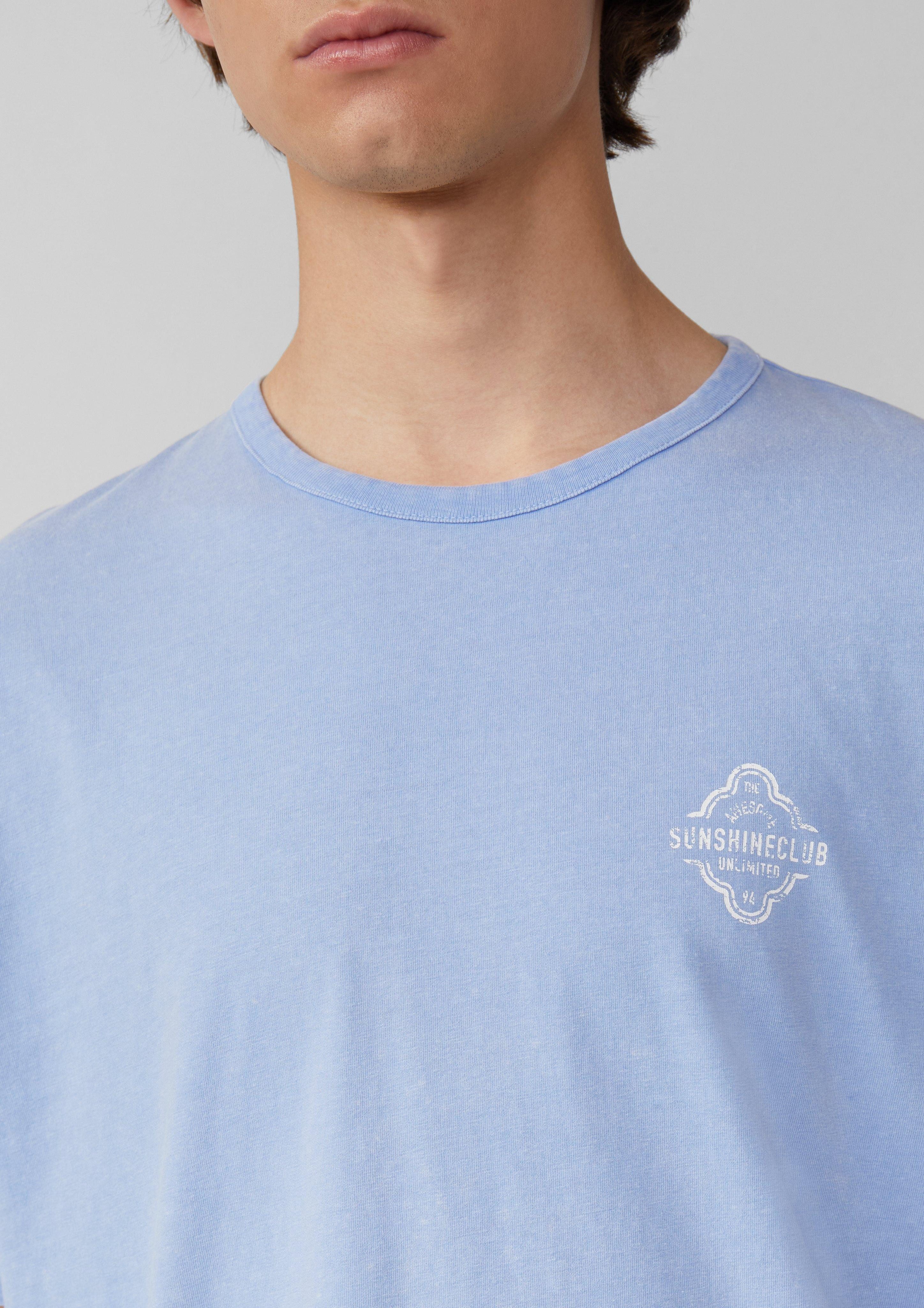 QS Kurzarmshirt Gewaschenes T-Shirt mit Front- günstig online kaufen