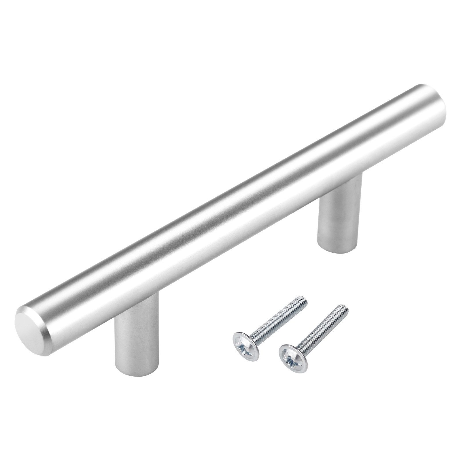 SO-TECH® Möbelgriff Stangengriff G12 Chrom matt Ø 12 mm BA 64 - 480 mm, Lochabstand 64 mm - inkl. Schrauben