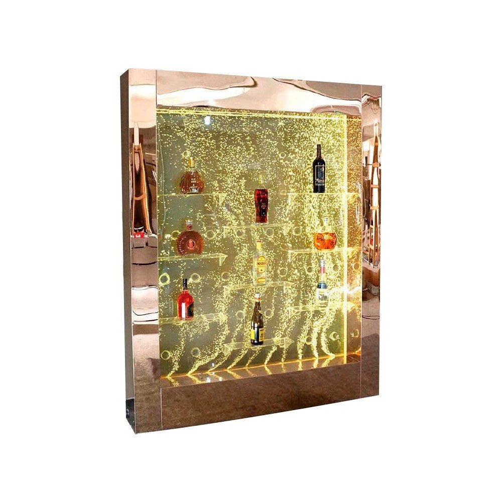 Xlmoebel Zimmerbrunnen Beleuchtete Designer-Wassersäulenbar mit LED-Beleuchtung, (Led Bar), Hergestellt in Europa