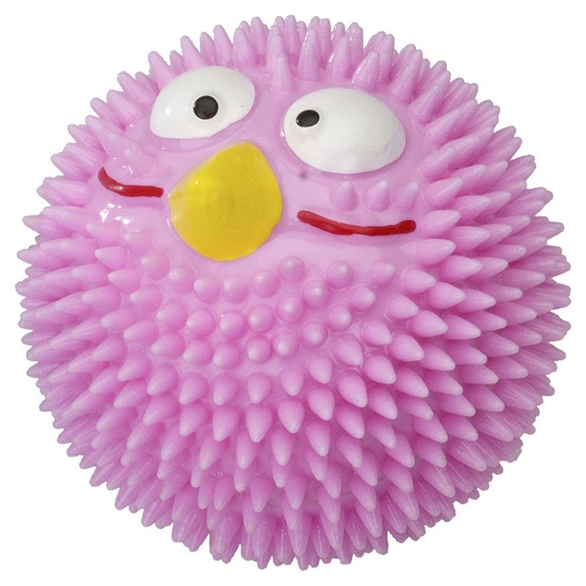 Tierball Hundespielzeug Gummi Lucky Bird Strawberry rosa