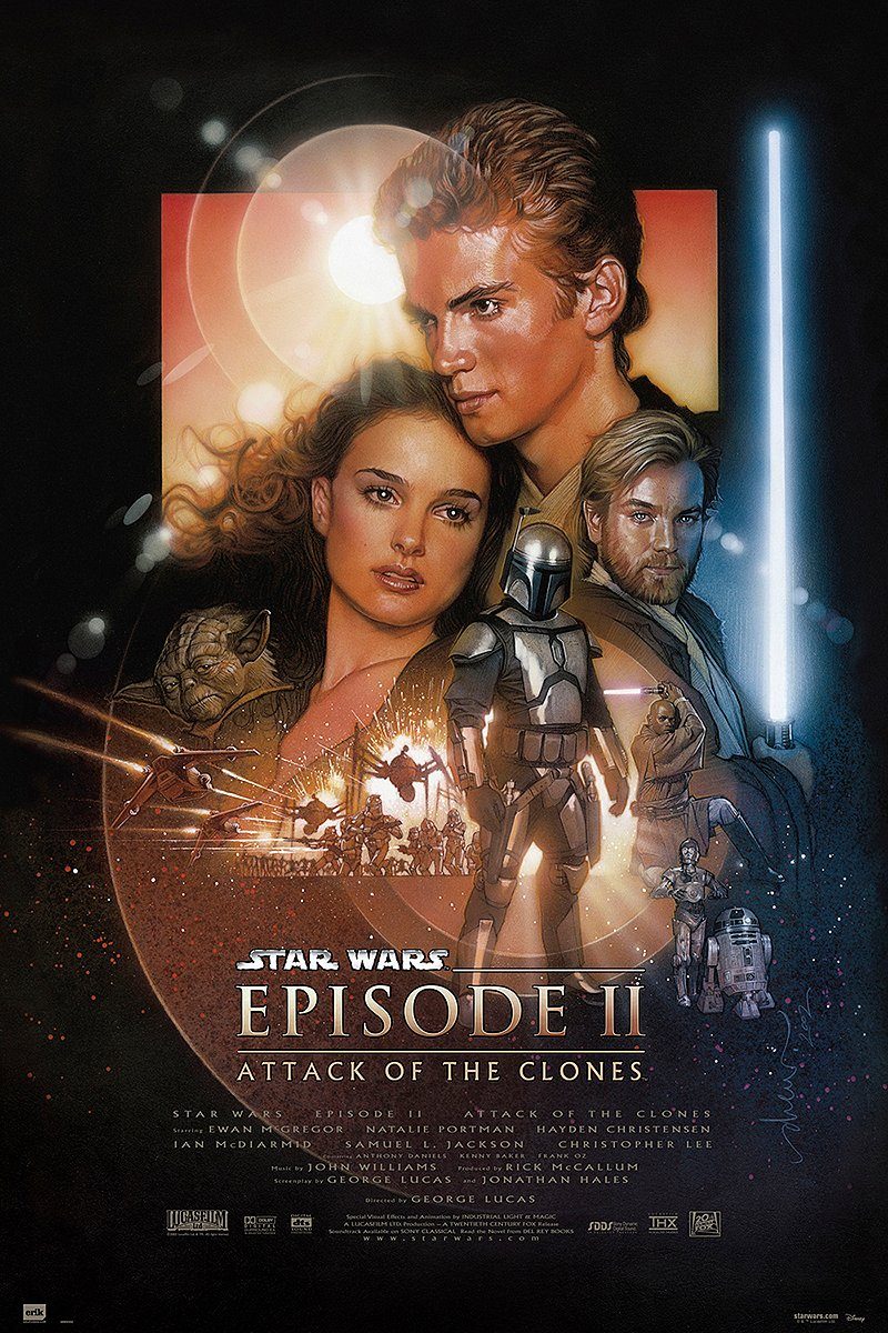 Star Wars Poster Star Wars Poster 6erSet Episode I, II, III, IV, V, VI 61 x