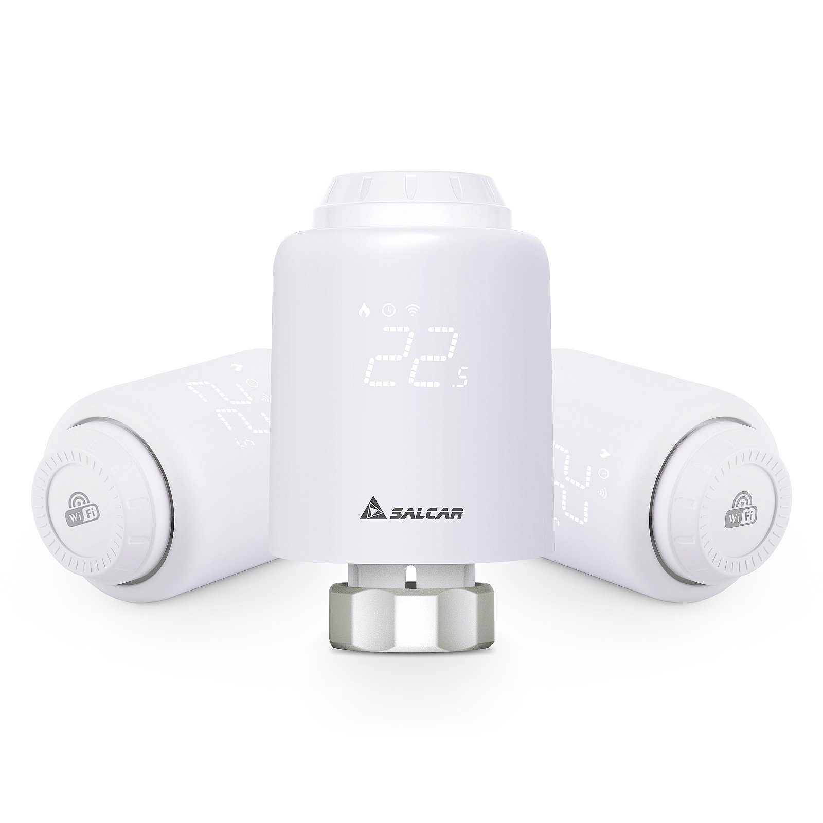 Salcar Heizkörperthermostat Smartes WiFi Heizungsthermostat, (3 günstig online kaufen
