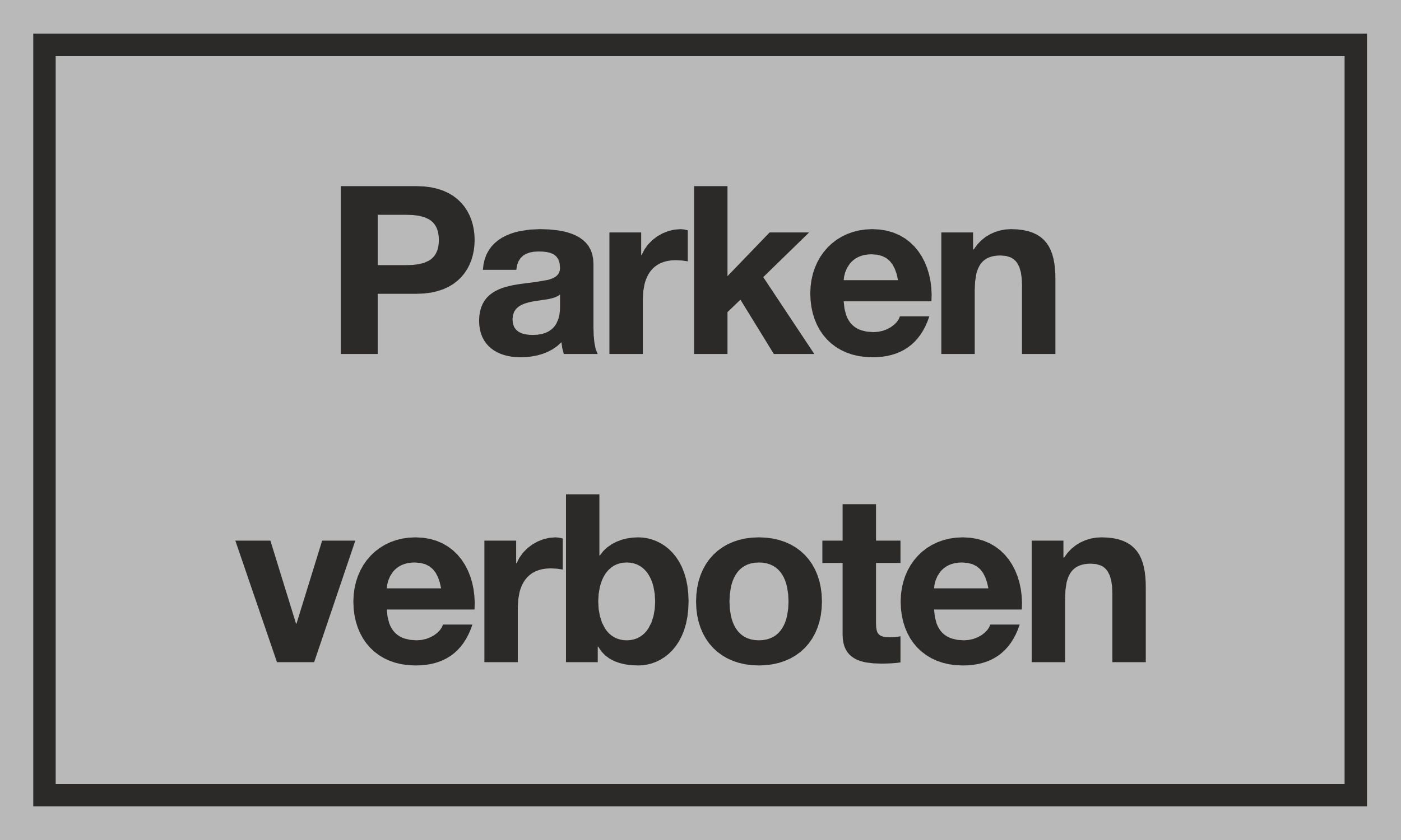 Hermann Schütz Hinweisschild Parken verboten Hinweisschild Kunststoff 150 x 250 mm, (1 St., 1 Schild)