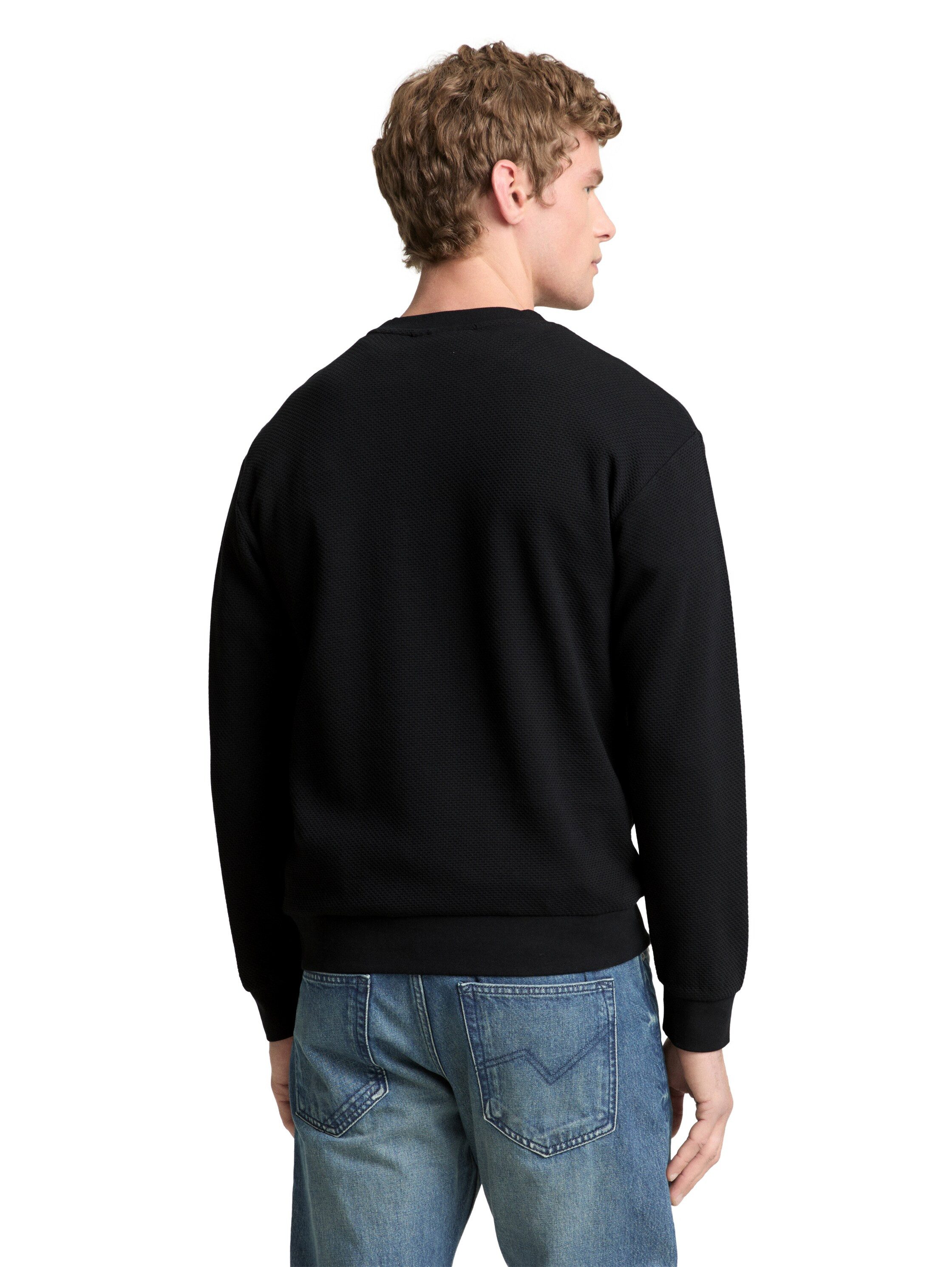 TOM TAILOR Denim Sweatshirt mit Logo Stickerei günstig online kaufen