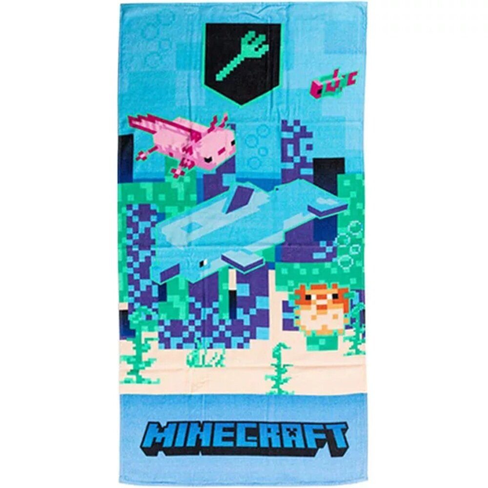 Minecraft Badetuch Minecraft Trident Badetuch, Strandtuch günstig online kaufen