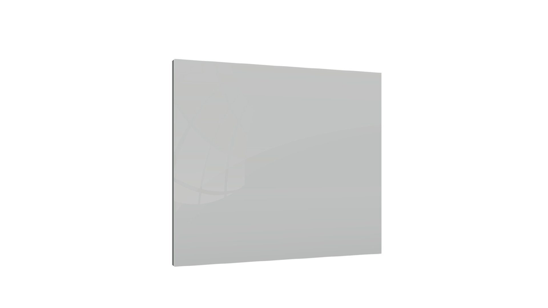 ALLboards Memoboard Glastafel rahmenlose - grau Glastafel Magnetische