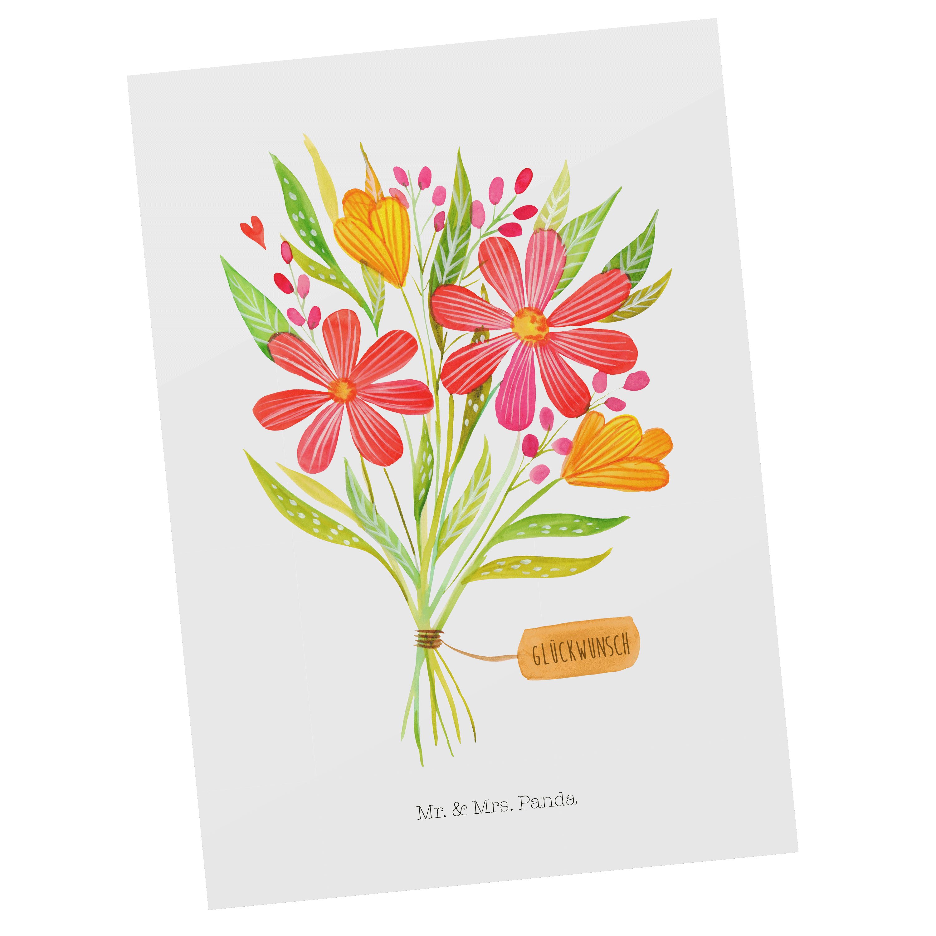 Weiß D & Geschenk, Mrs. - Postkarte Vielen Dank, Abenteuer, Mr. - Blumenstrauß Dekoration, Panda