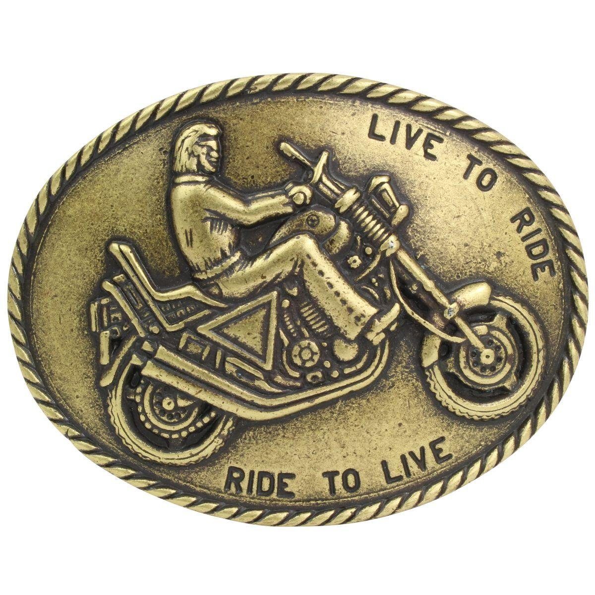 BELTINGER Gürtelschnalle Motorrad 4,0 cm - Buckle Gürtelschließe 40mm - Dorn-Schließe - Gürtel (1-St)